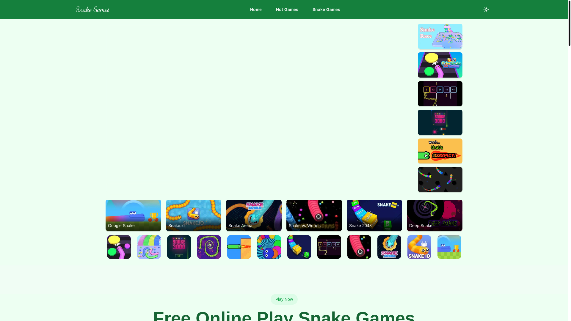 website screenshot of https://snake-games-com.pages.dev/