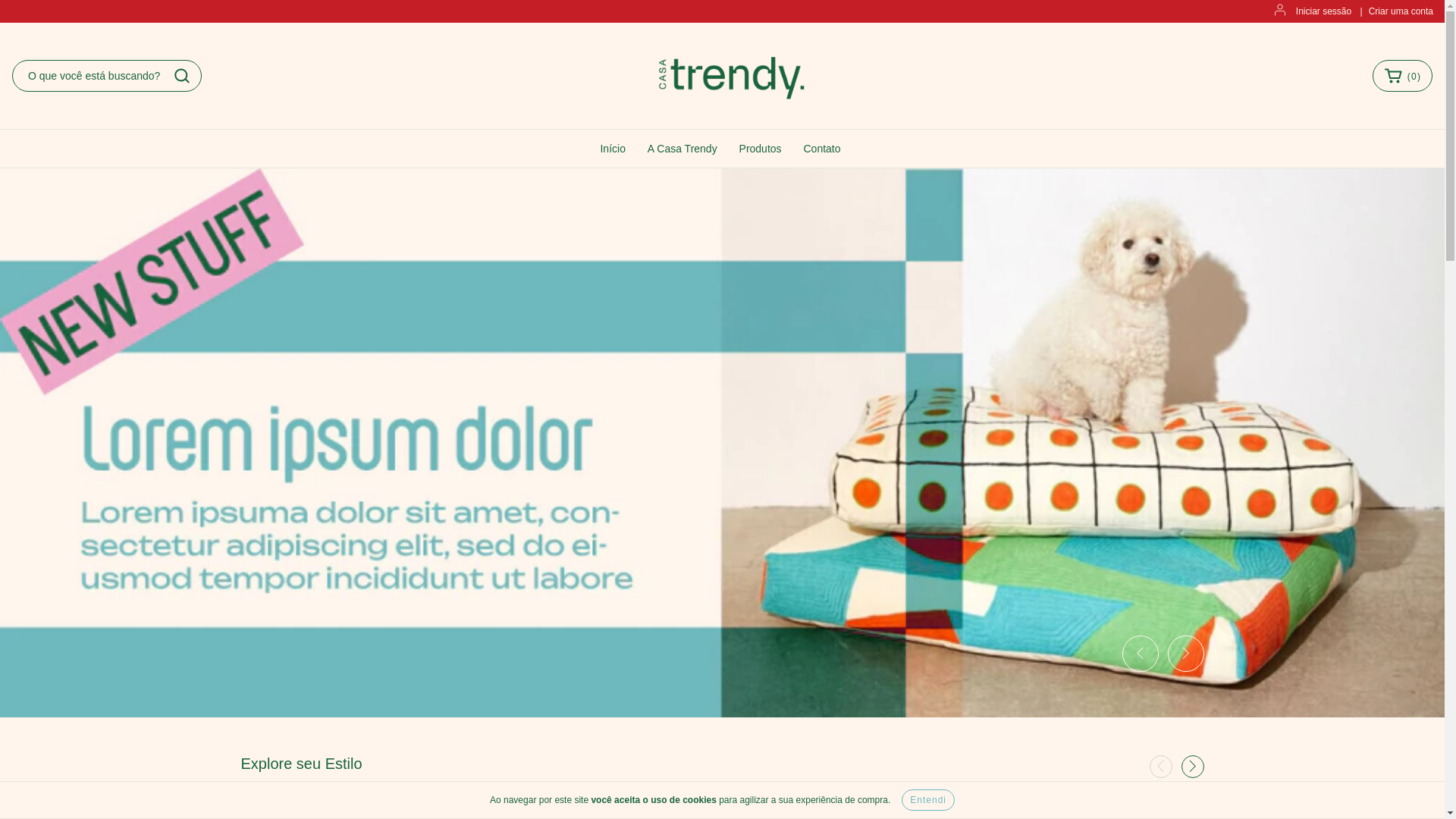 website screenshot of https://acasatrendy.com.br/