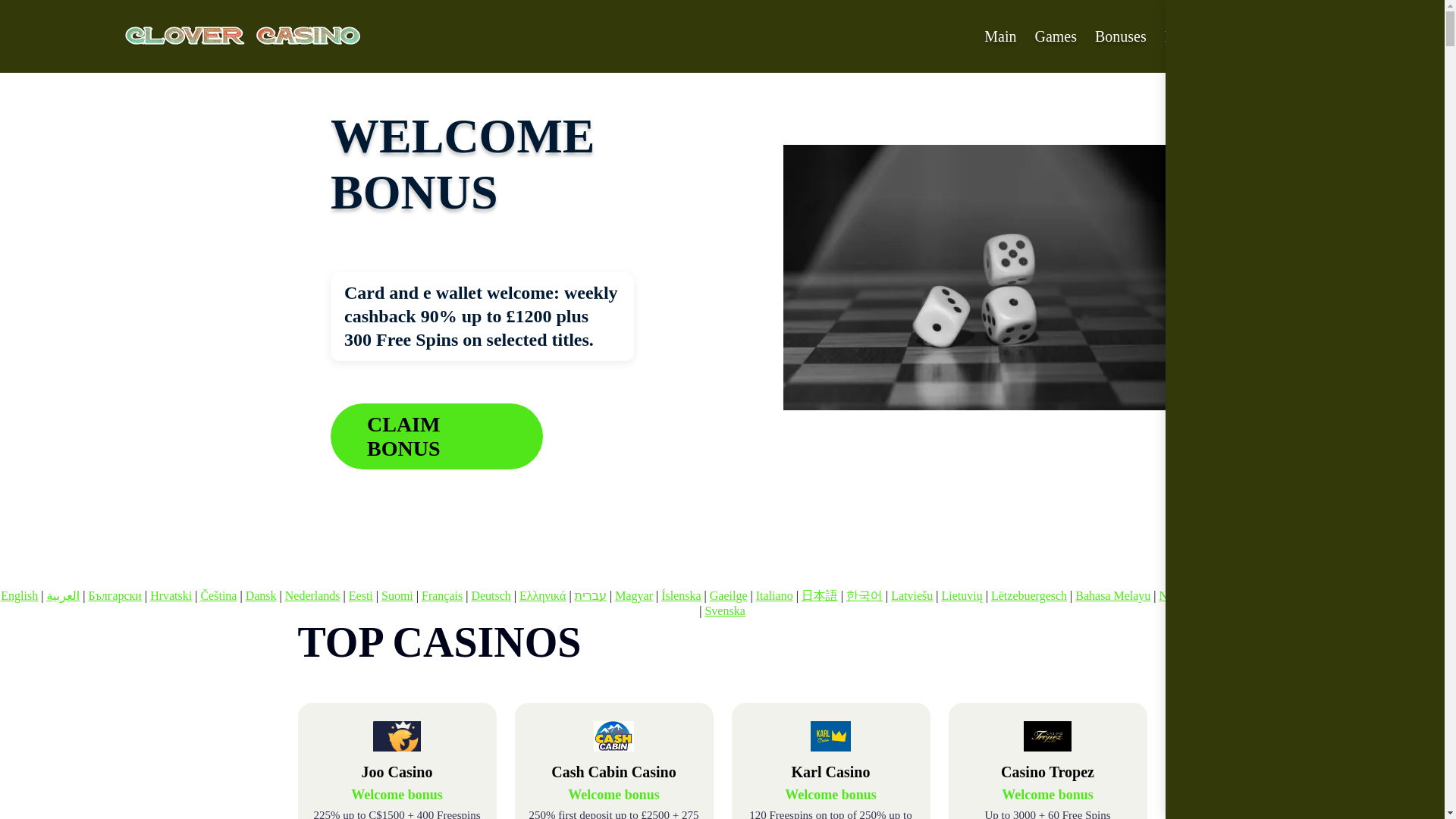 website screenshot of https://clover3.bond/