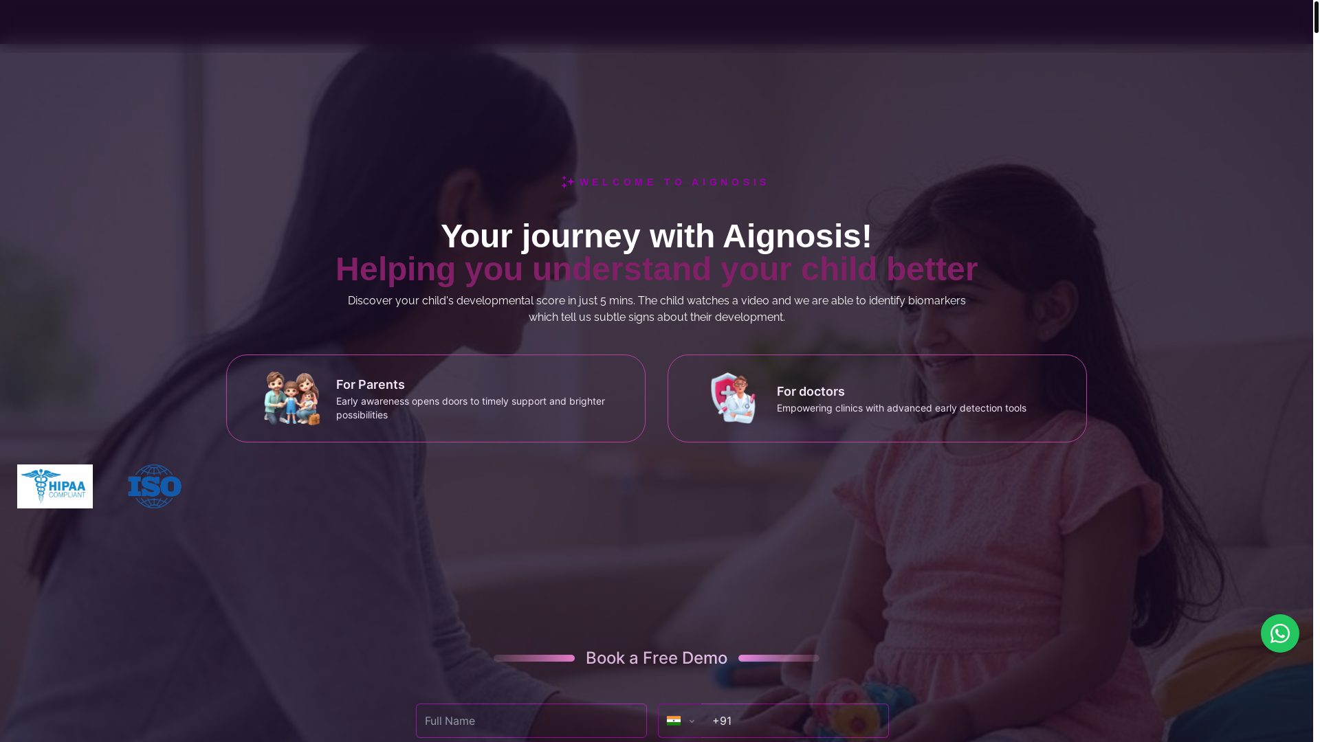 website screenshot of https://aignosis-in.pages.dev/