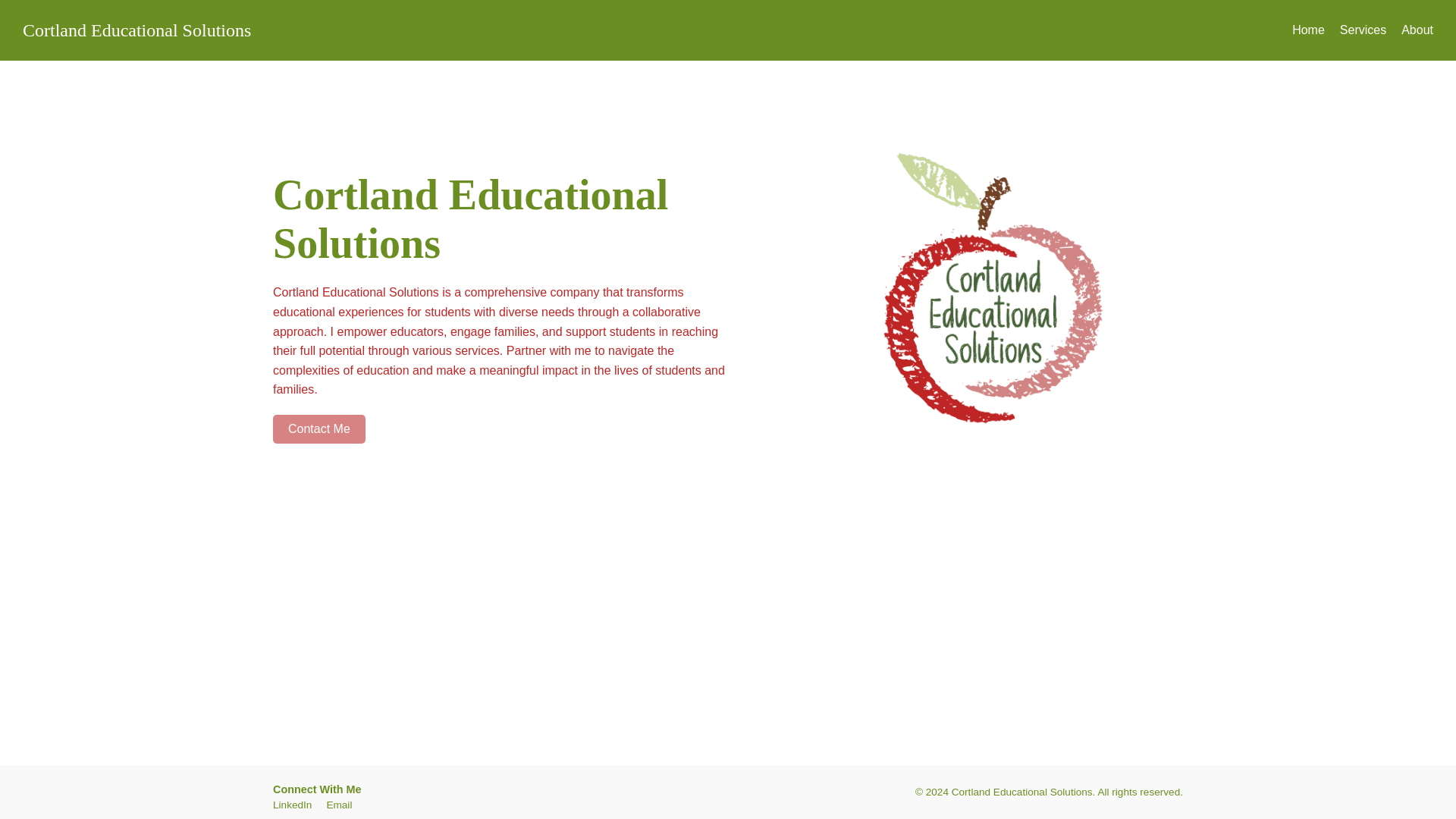 website screenshot of https://cortland-educational-solutions.pages.dev/