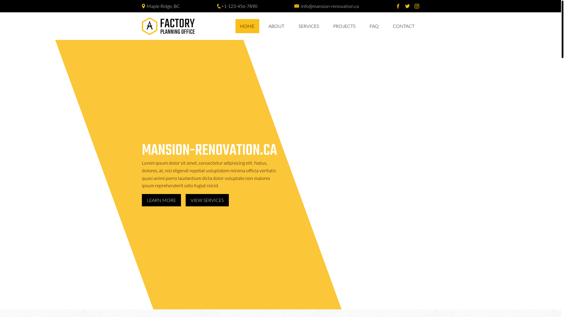 website screenshot of https://mansion-renovation.ca/