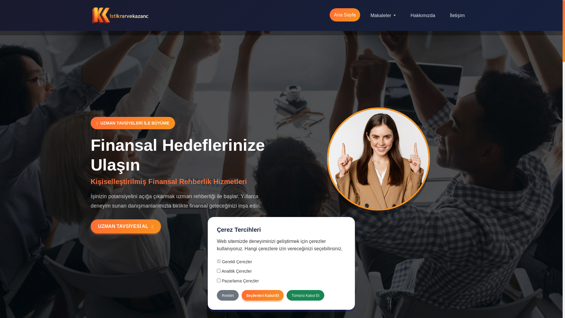 website screenshot of https://istikrarvekazanc.com/