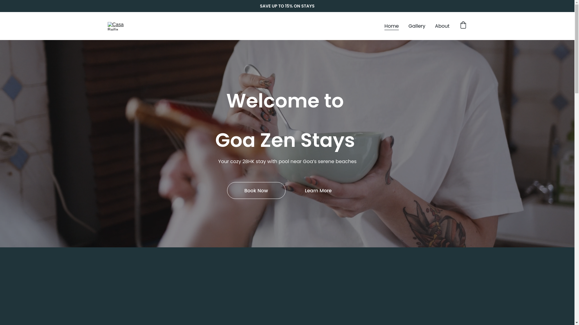 website screenshot of https://goazenstays.com/