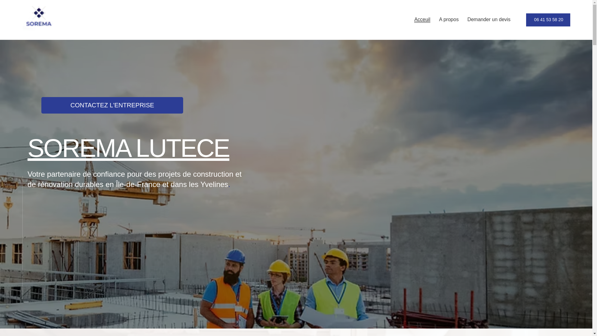website screenshot of https://sorema-maconnerie-renovation-idf.fr/