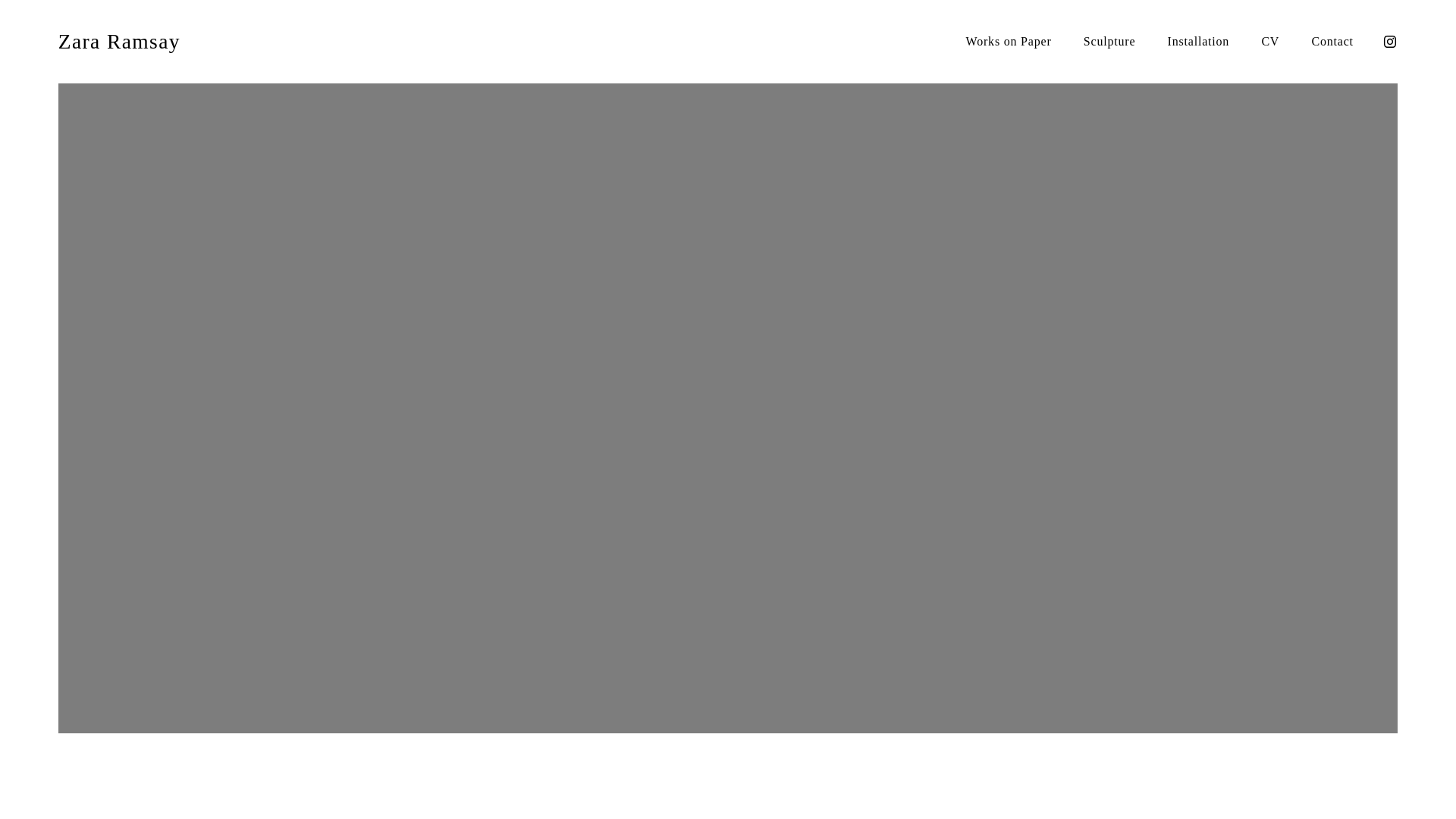 website screenshot of https://zararamsay.co.uk/