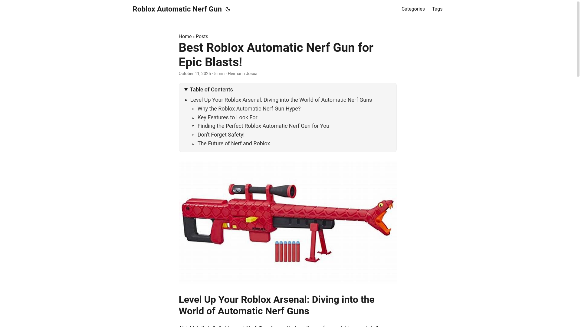 website screenshot of https://roblox-automatic-nerf-gun.pages.dev/