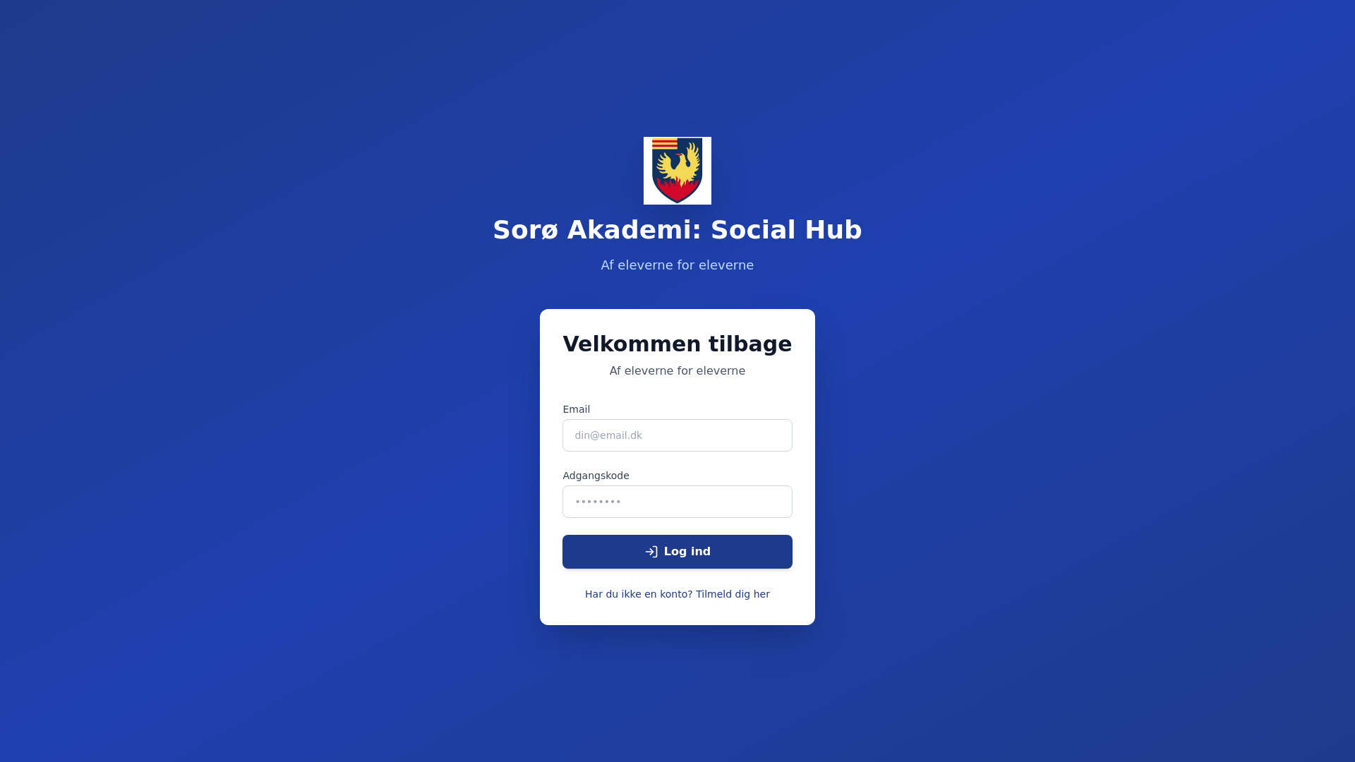 website screenshot of https://soroeakademiafeleverne.dk/