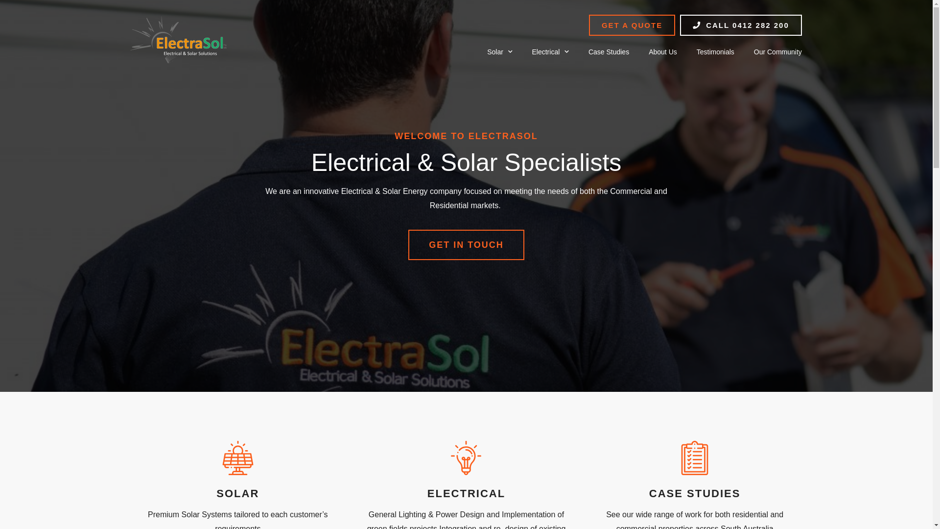 website screenshot of https://electrasolsa.online/
