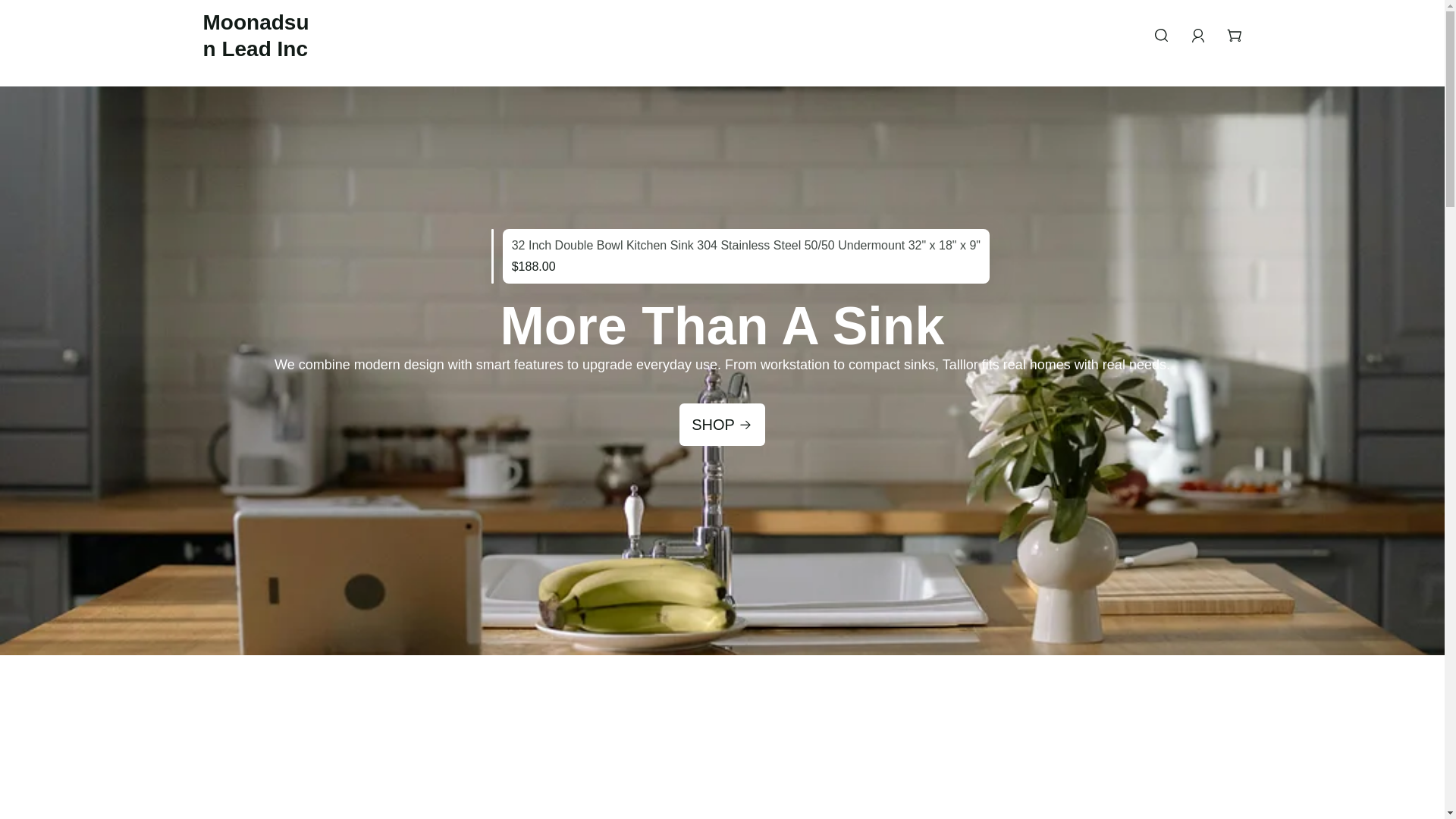 website screenshot of https://mooandsun.shop/