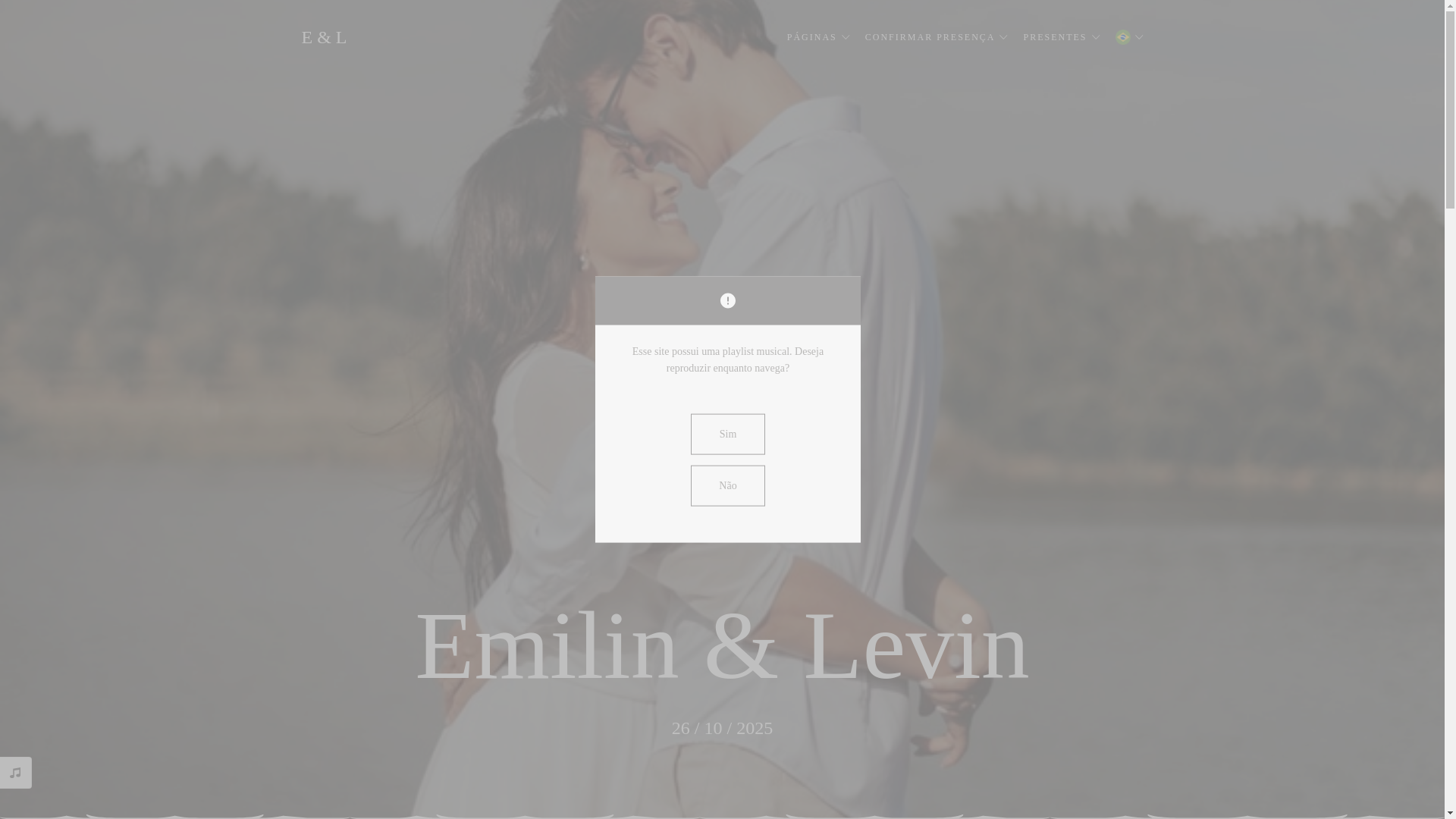 website screenshot of https://emilinelevin.com.br/
