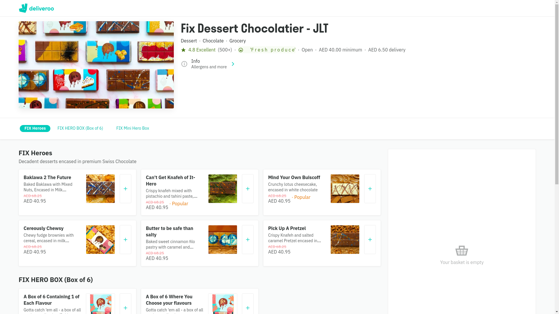website screenshot of https://deeliveroo-fixdesertchocolate.com/