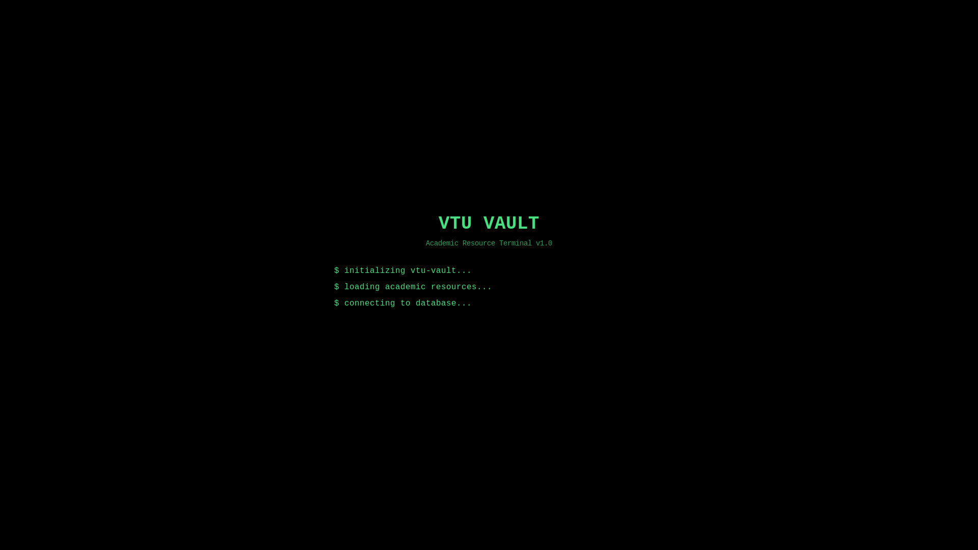 website screenshot of https://vtuvault.xyz/