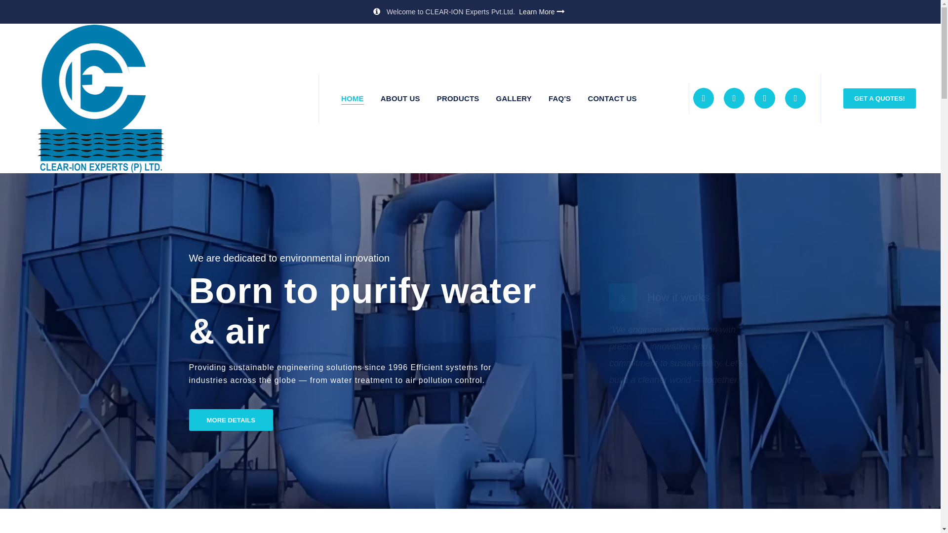 website screenshot of https://clear-ion.org/