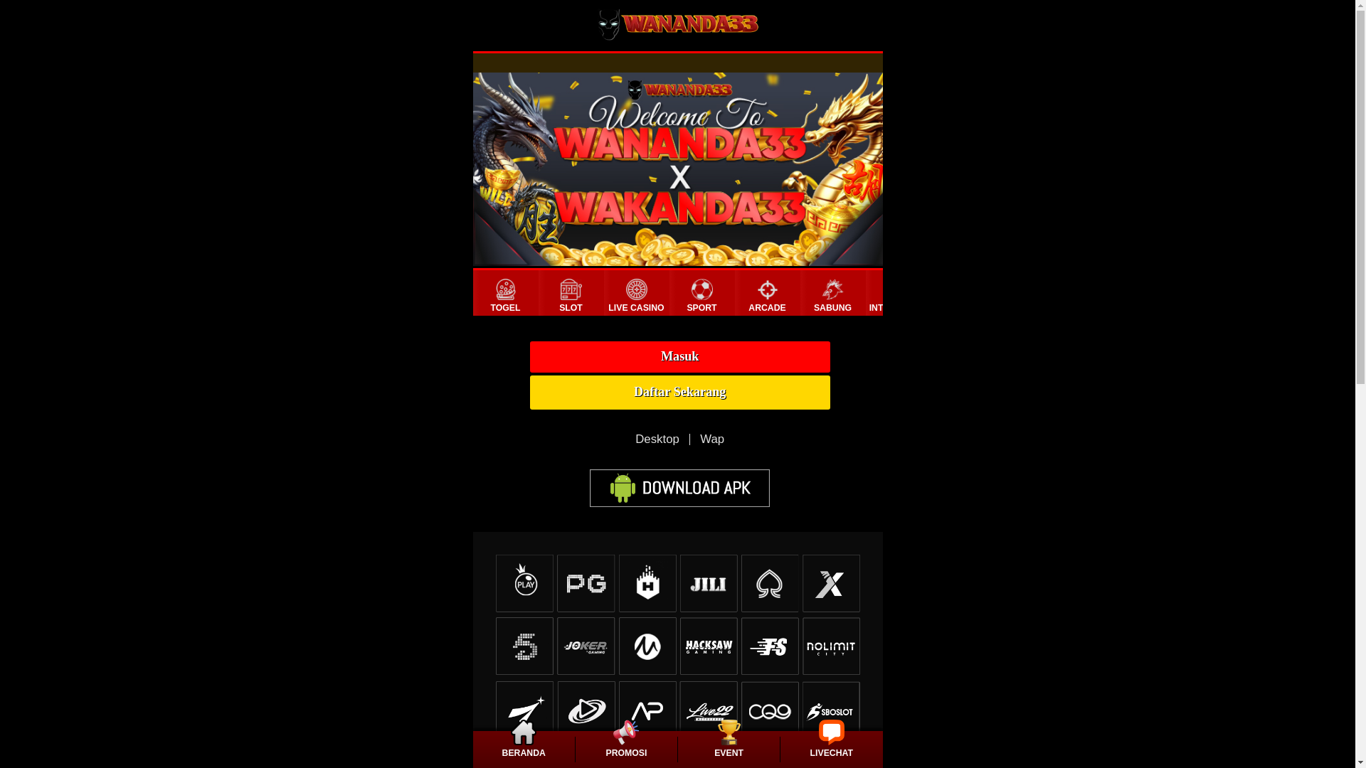 website screenshot of https://wakanda33ofc.pages.dev/