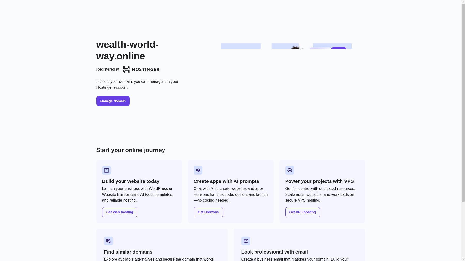 website screenshot of https://wealth-world-way.online/
