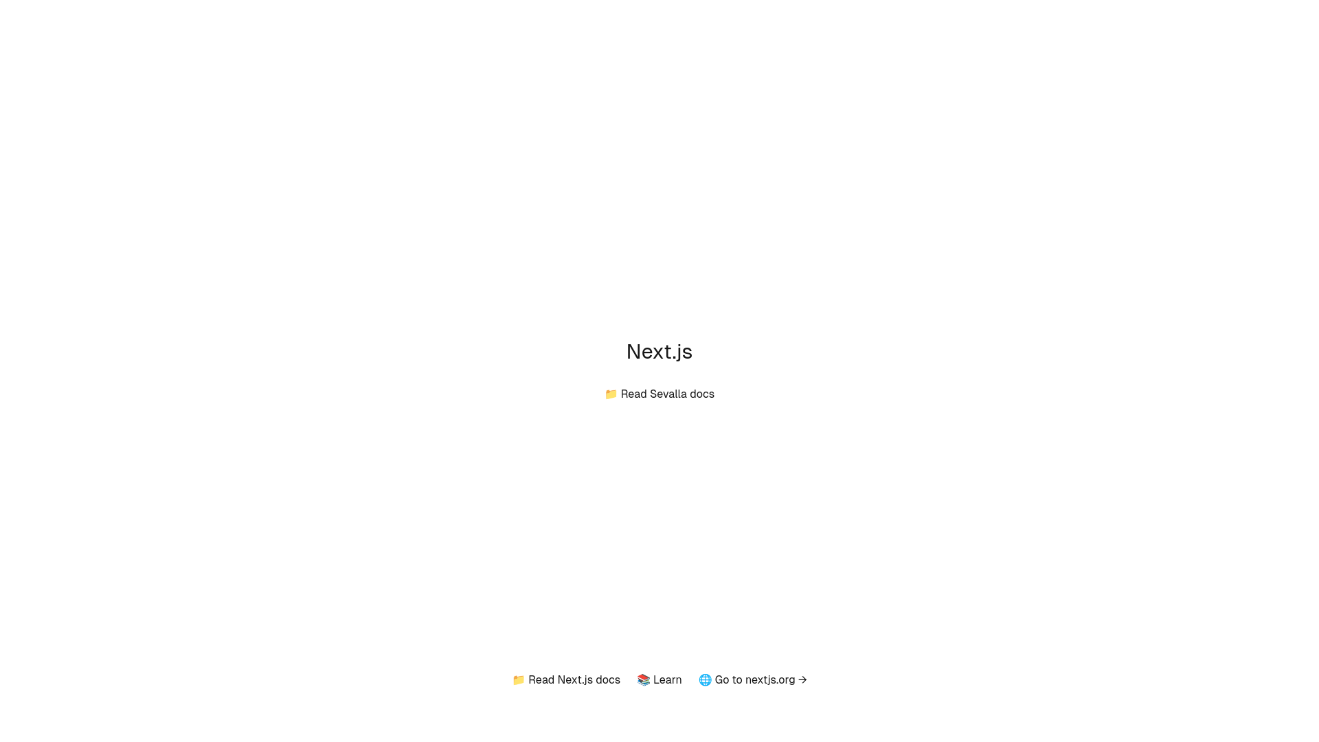 website screenshot of https://nextjs-uvf4f.sevalla.app
