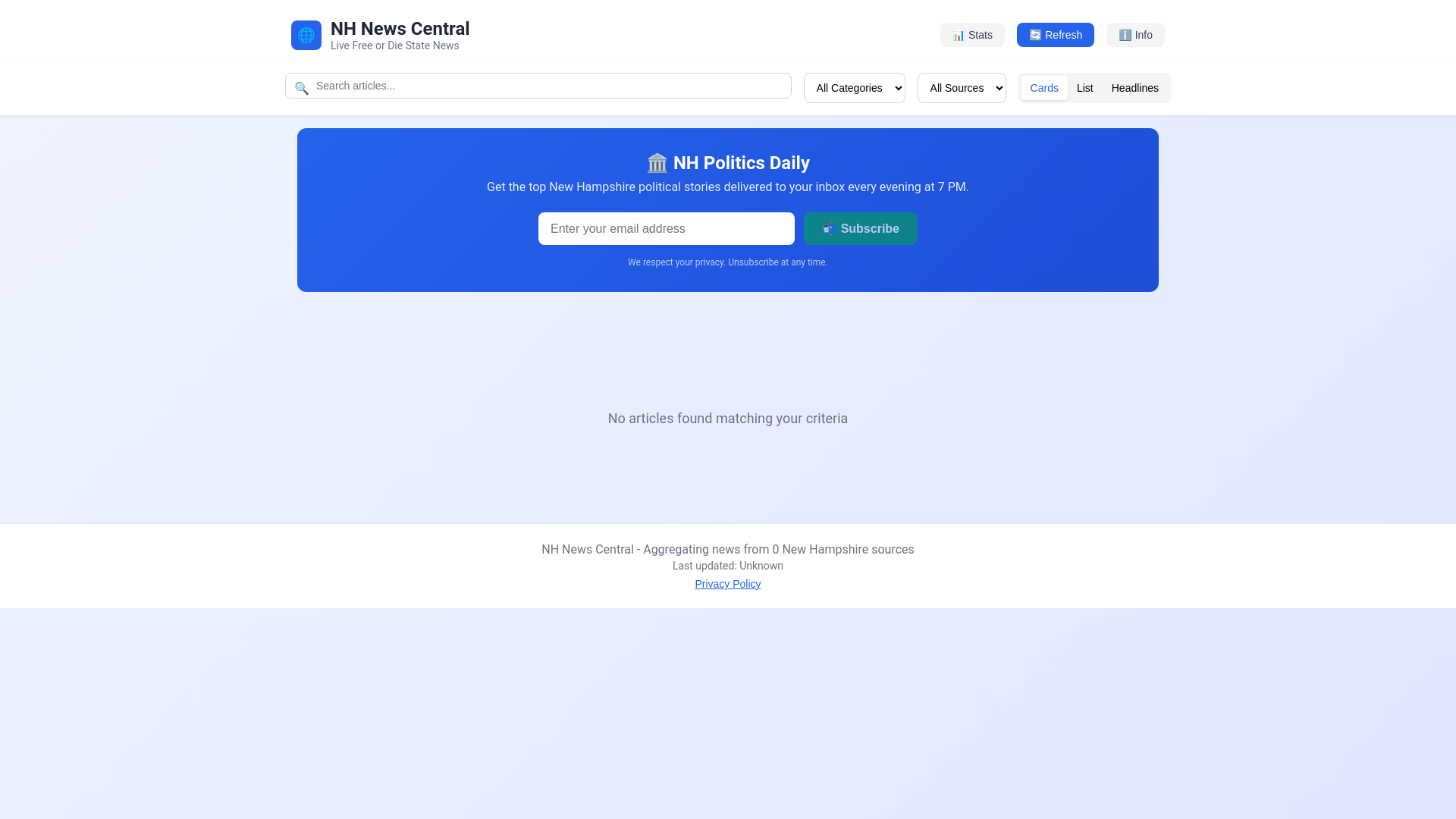 website screenshot of https://nhnews.pages.dev/