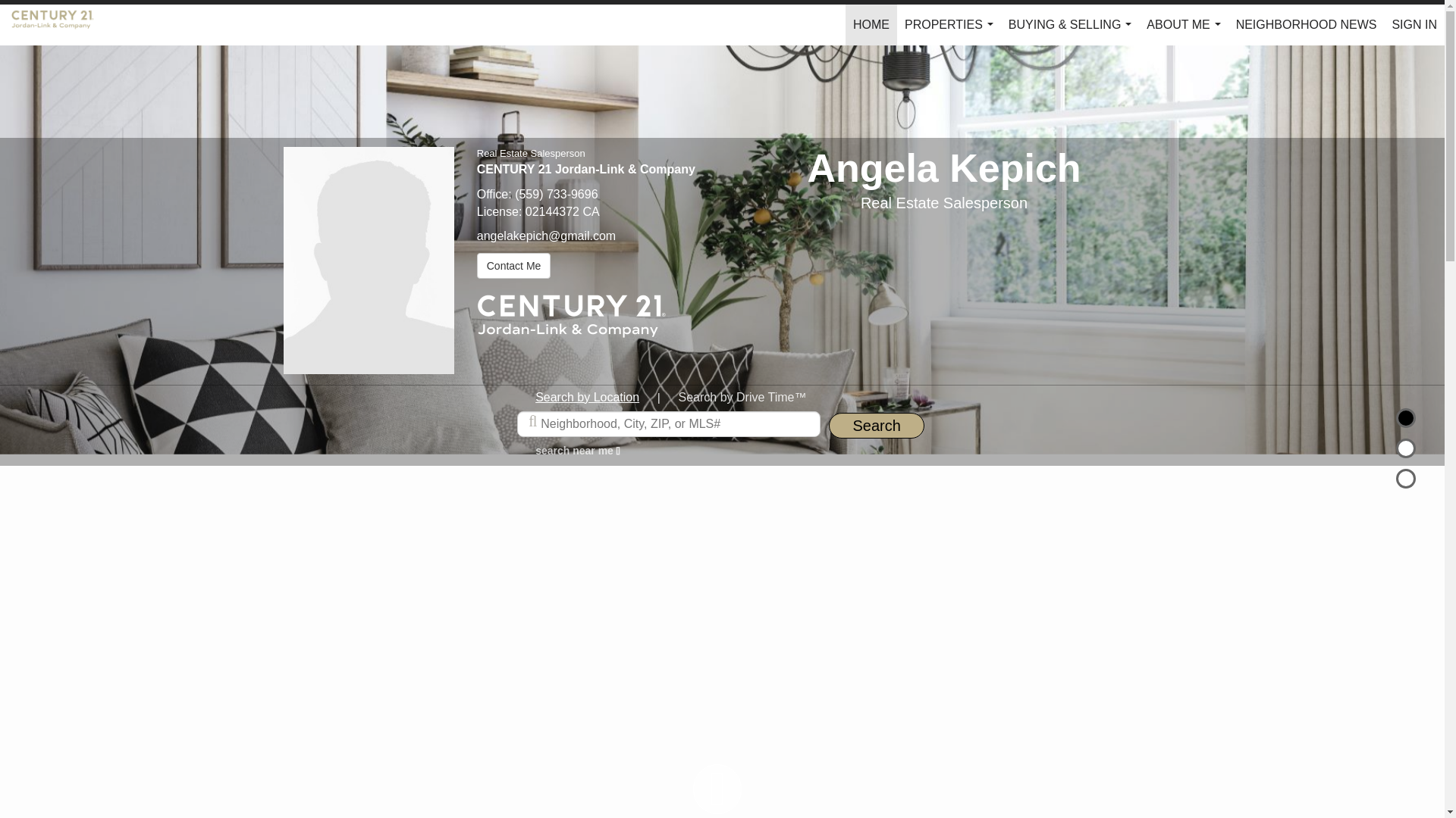website screenshot of https://angelakepich.com/