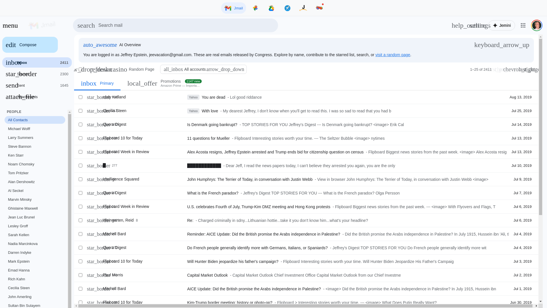 website screenshot of https://www.jmail.world/