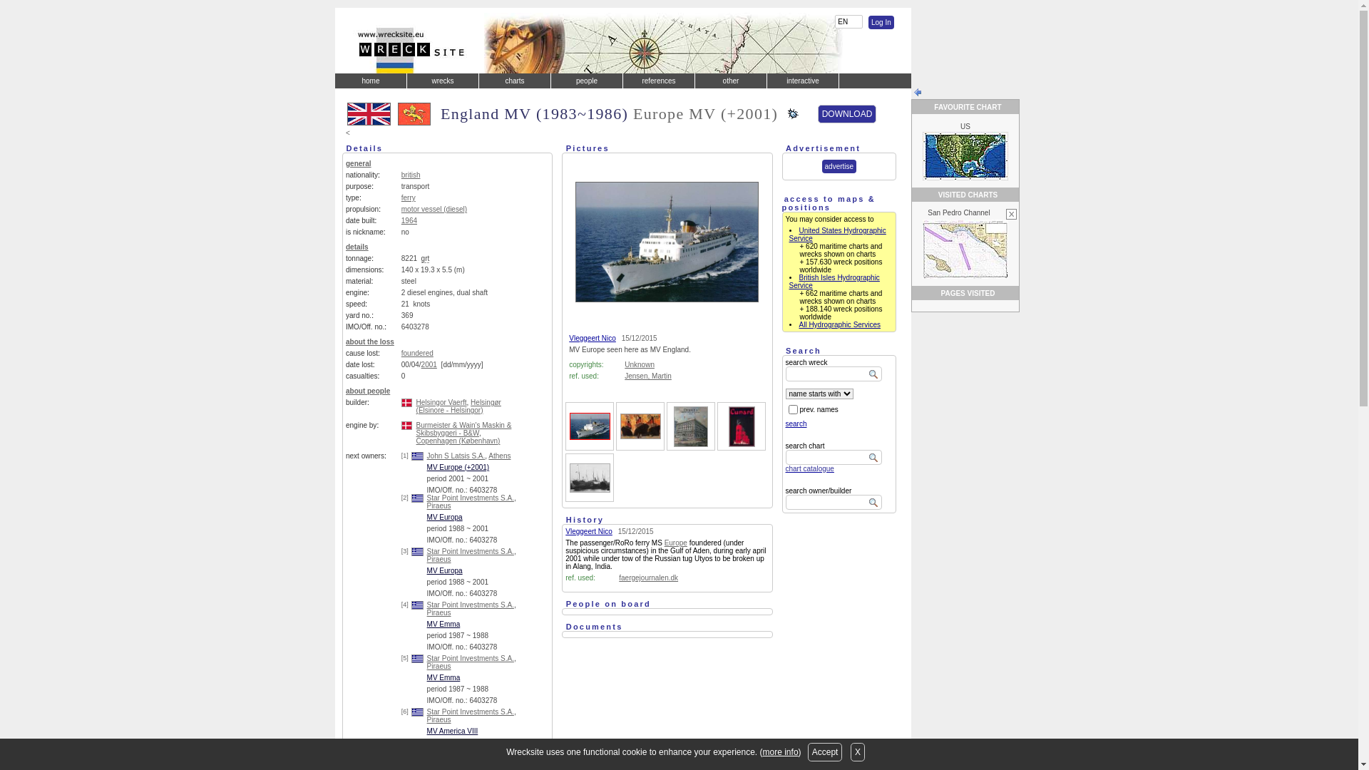 website screenshot of https://www.wrecksite.eu/wreck.aspx?243881