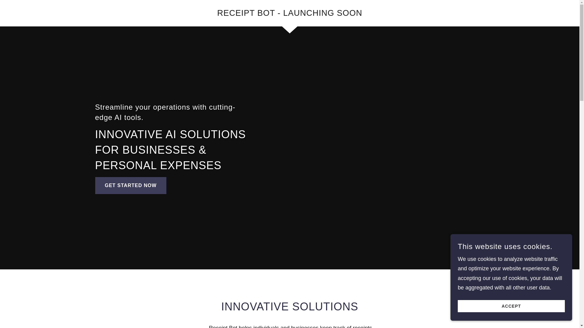 website screenshot of https://receiptbot-ai.com/