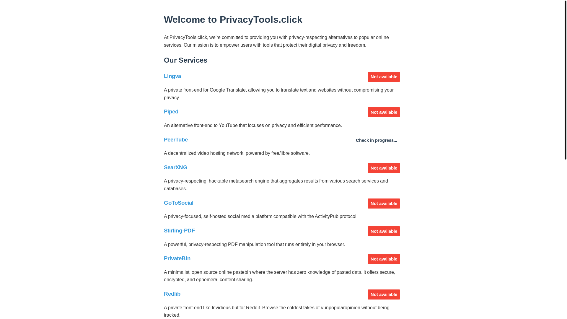 website screenshot of https://privacytools-click.pages.dev/