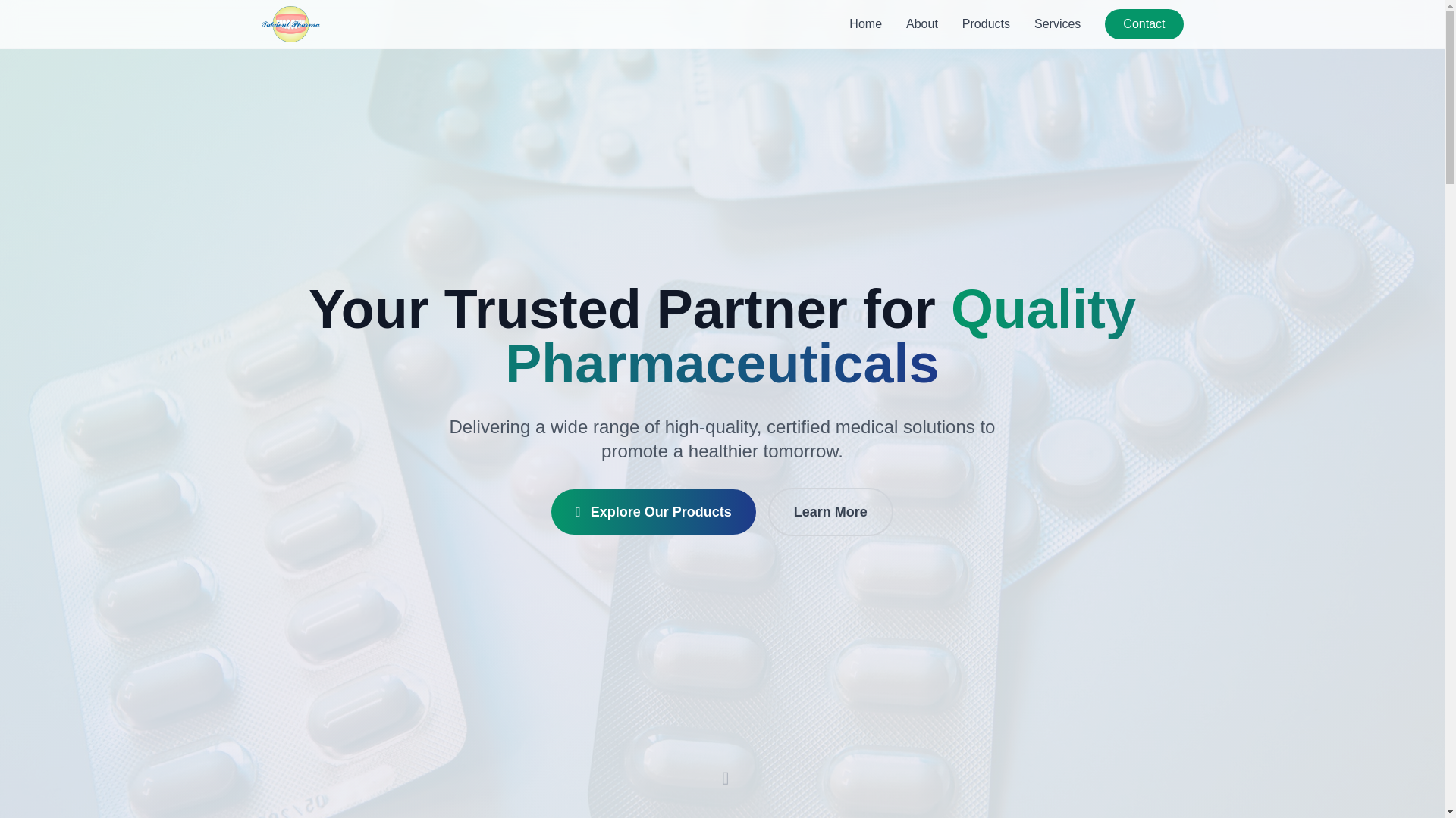 website screenshot of https://tabdent-pharma.pages.dev/
