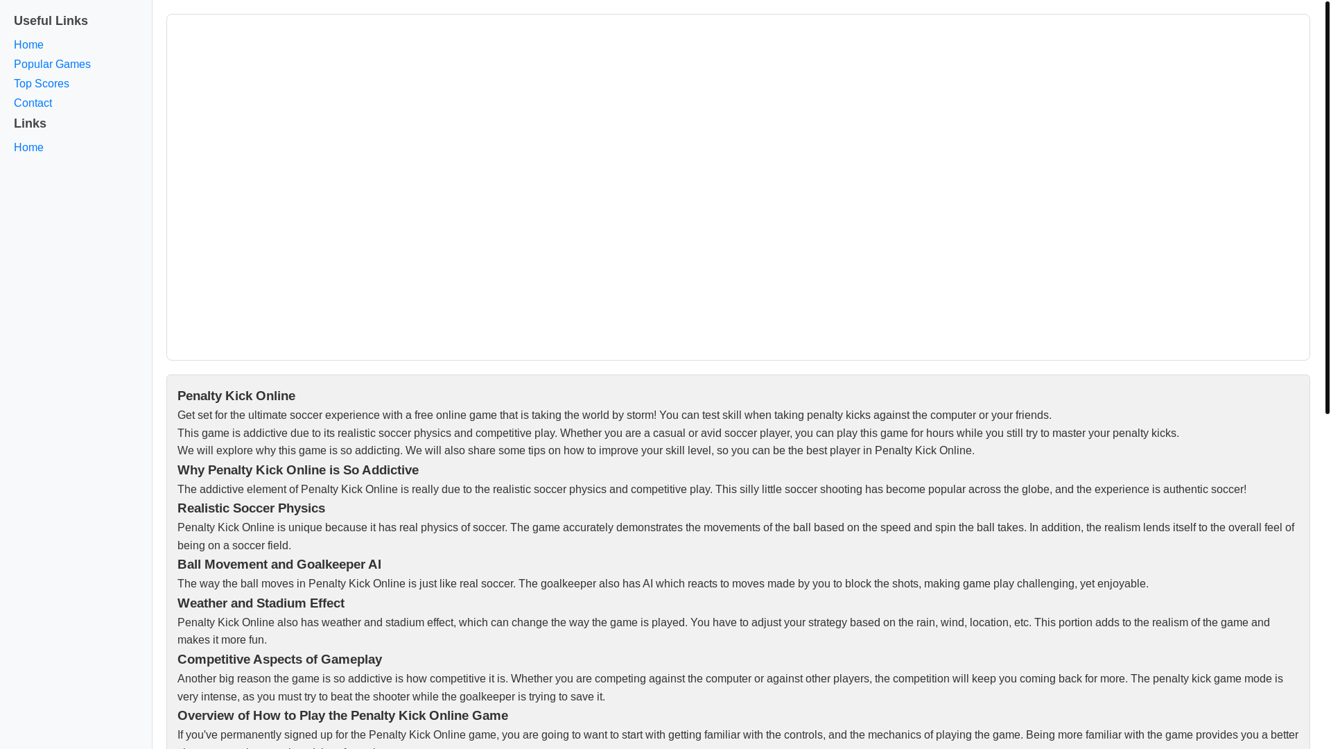 website screenshot of https://penaltykickonline112.pages.dev/