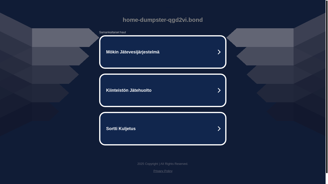 website screenshot of https://home-dumpster-qgd2vi.bond/