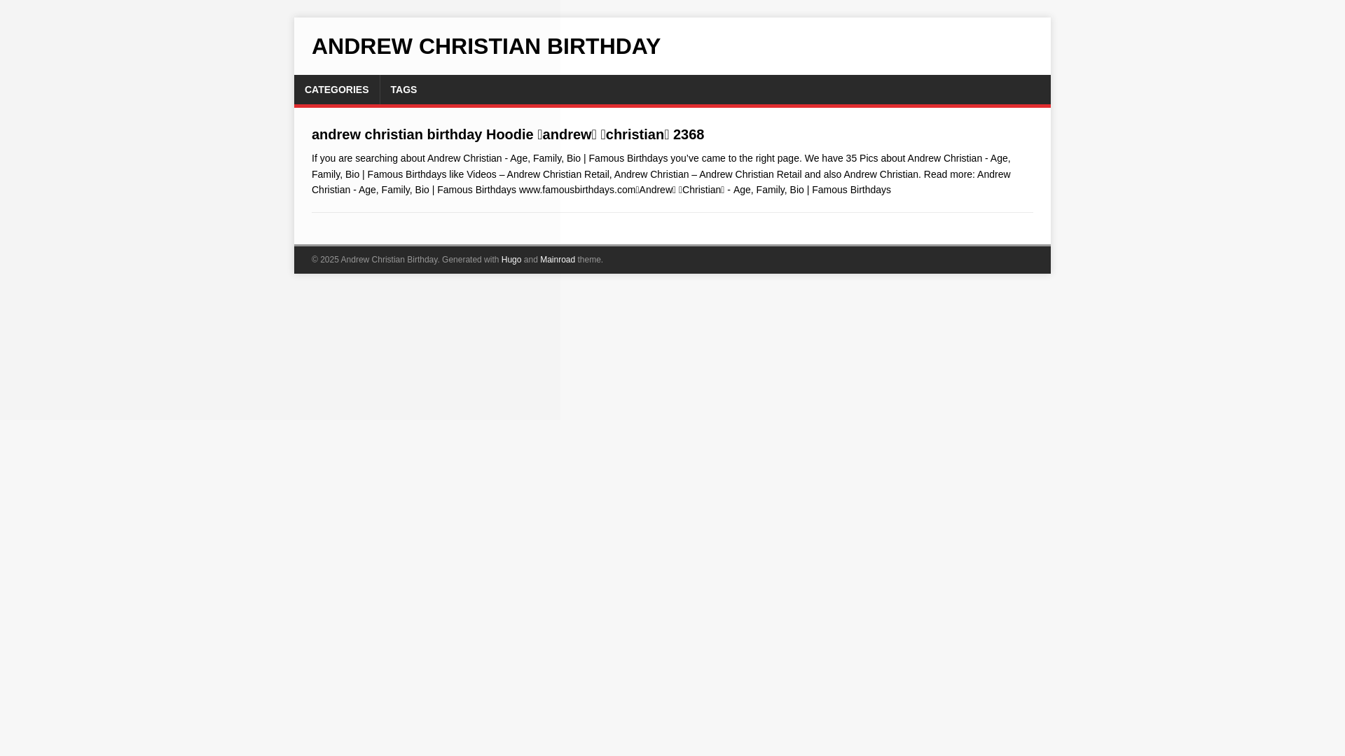 website screenshot of https://andrew-christian-birthday.pages.dev/