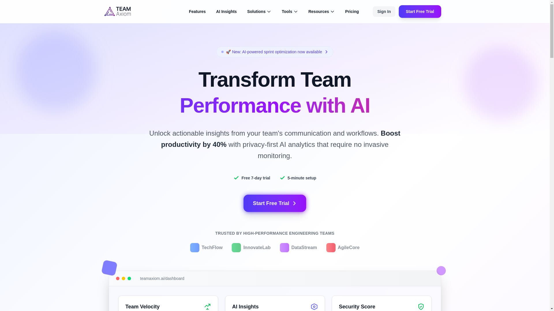website screenshot of https://teamaxiom.pages.dev/