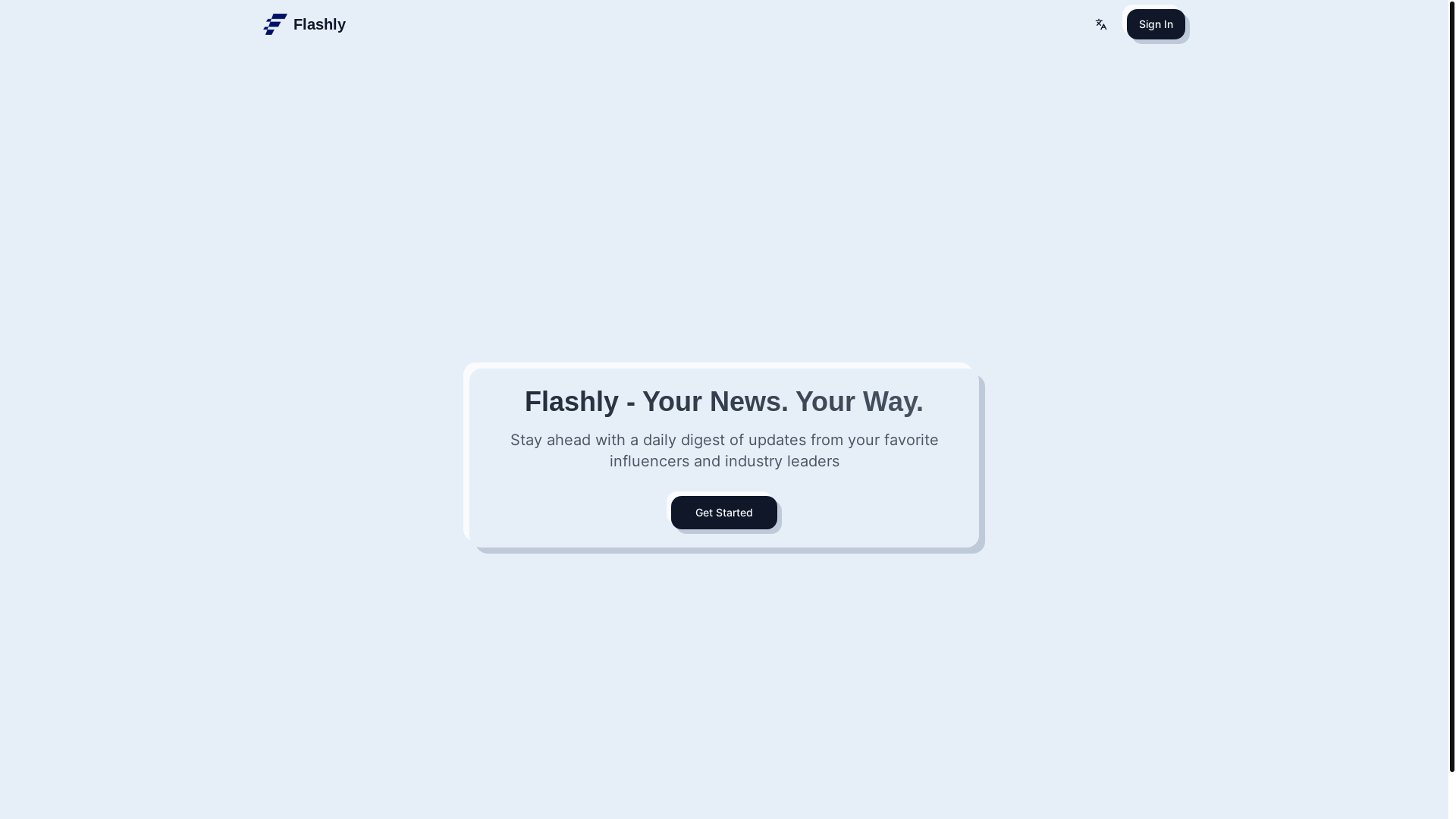 website screenshot of https://dev-app-flashly-news.pages.dev/