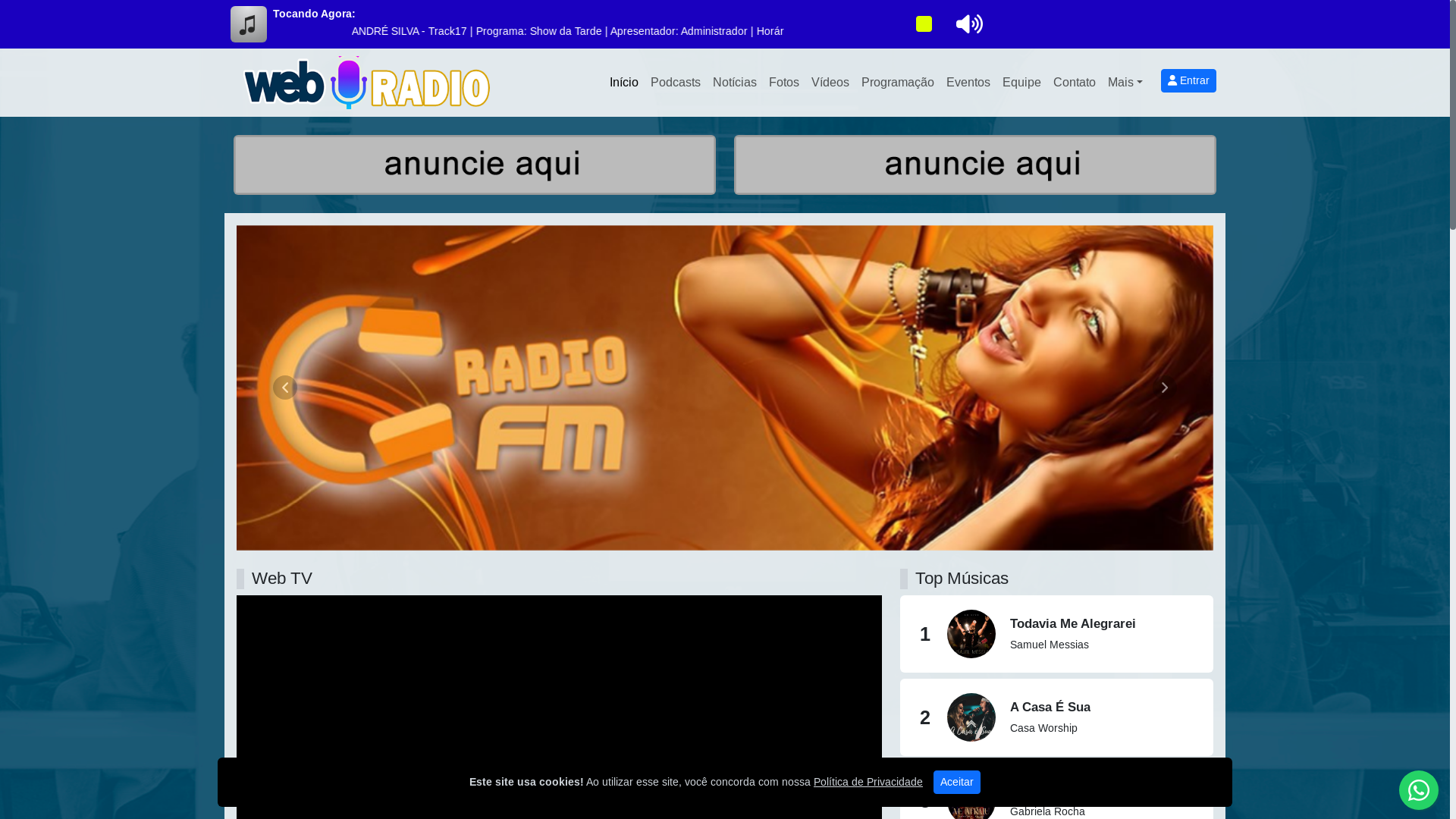 website screenshot of https://atalaiafm1059.com.br/