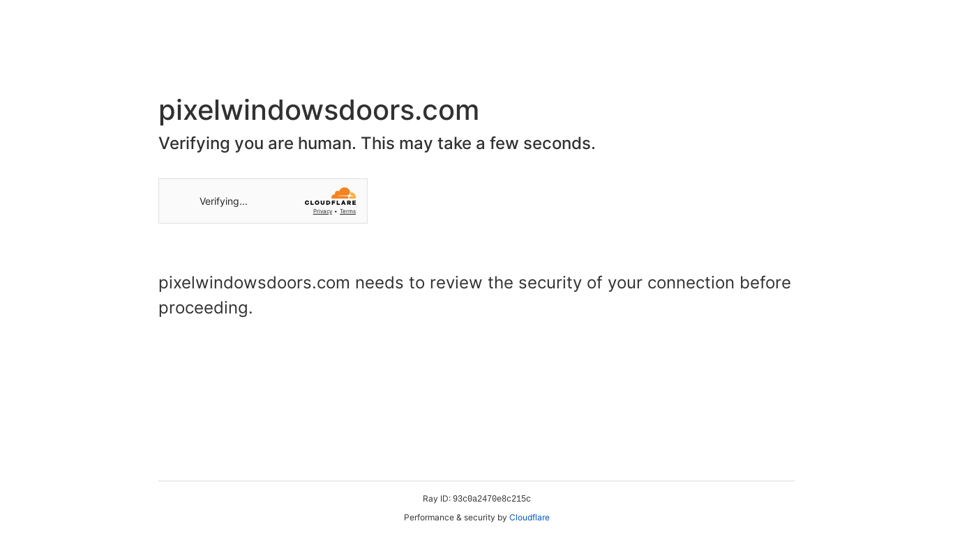 website screenshot of https://pixelwindowsdoors.com/