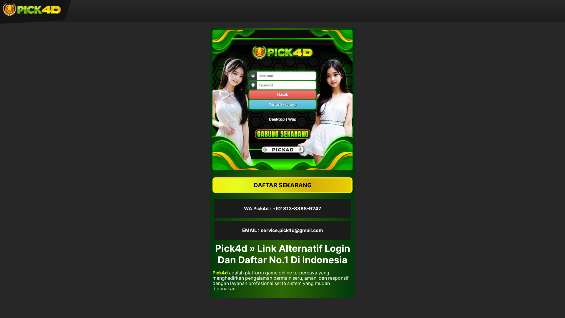 website screenshot of https://putaranhoki-lp.com/