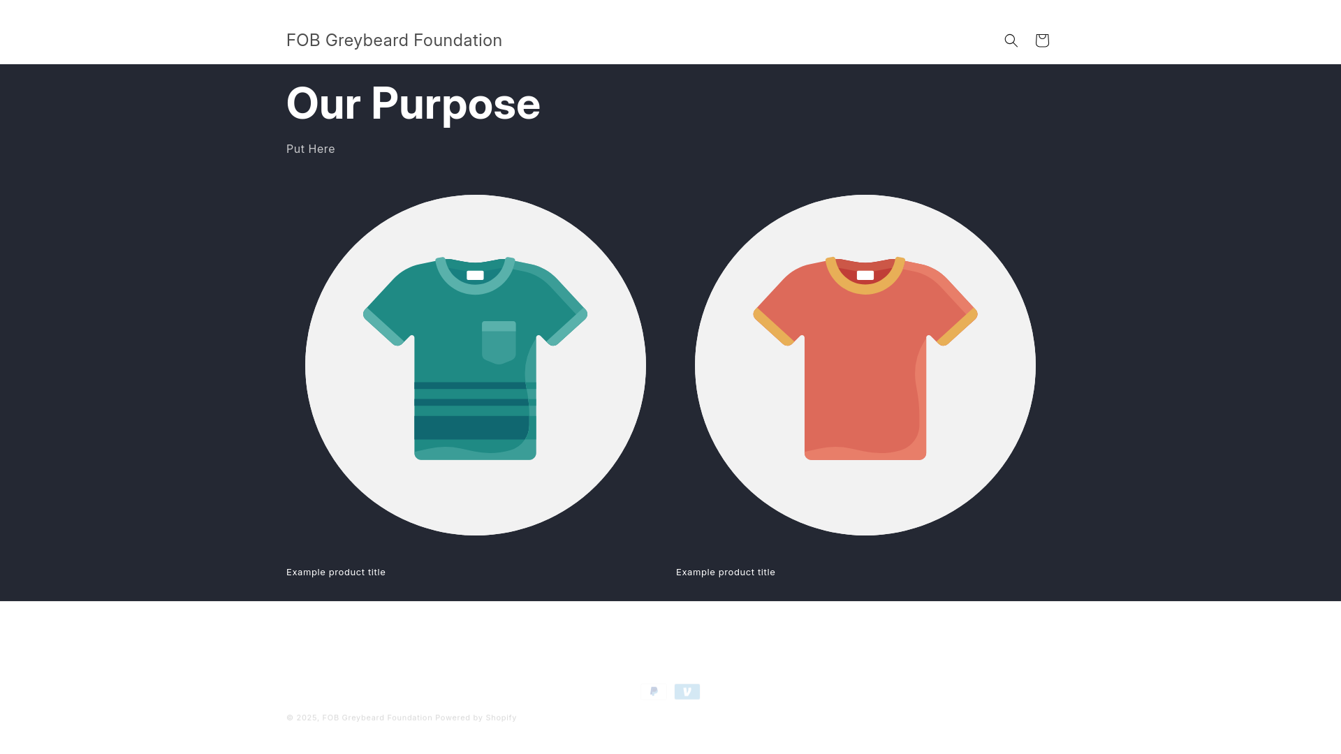 website screenshot of https://fobgreybeardvets.com/