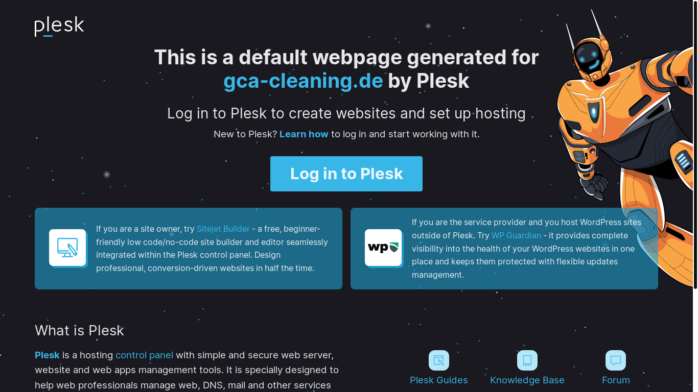 website screenshot of https://gca-cleaning.de/