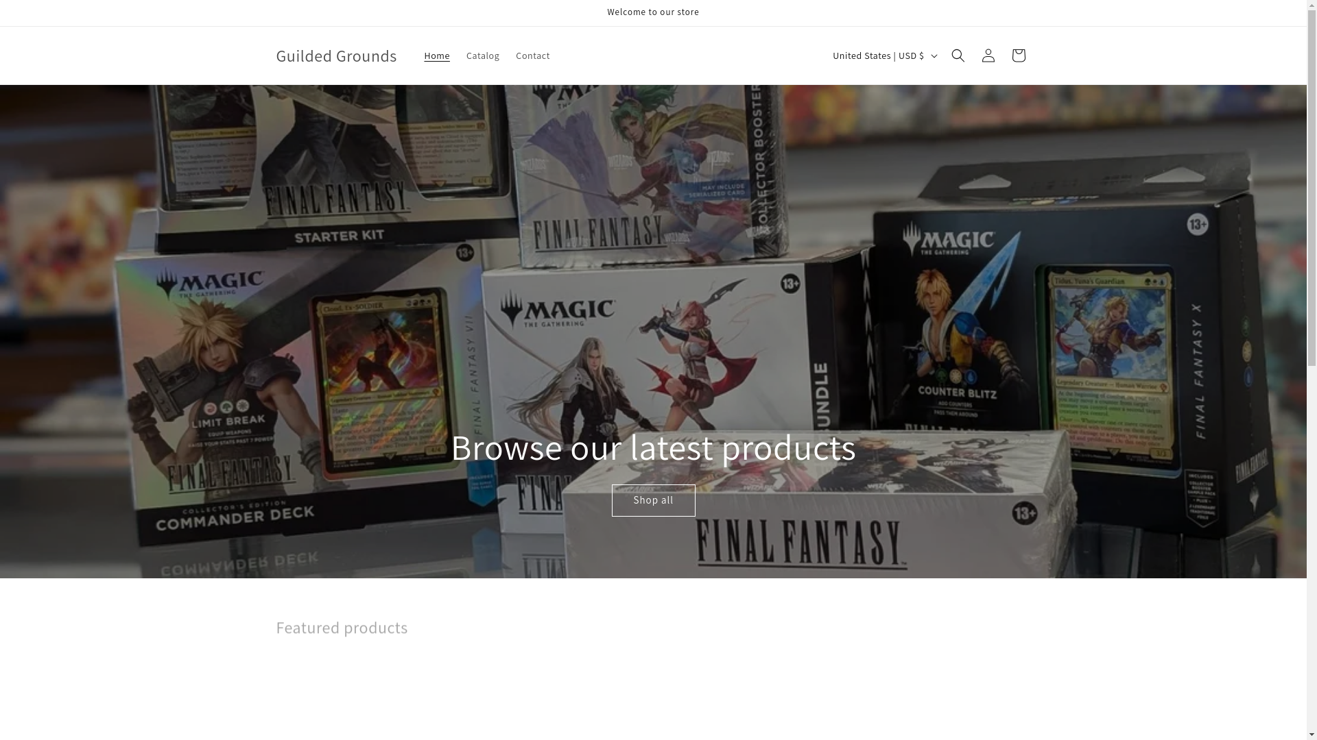 website screenshot of https://magicthers.shop/