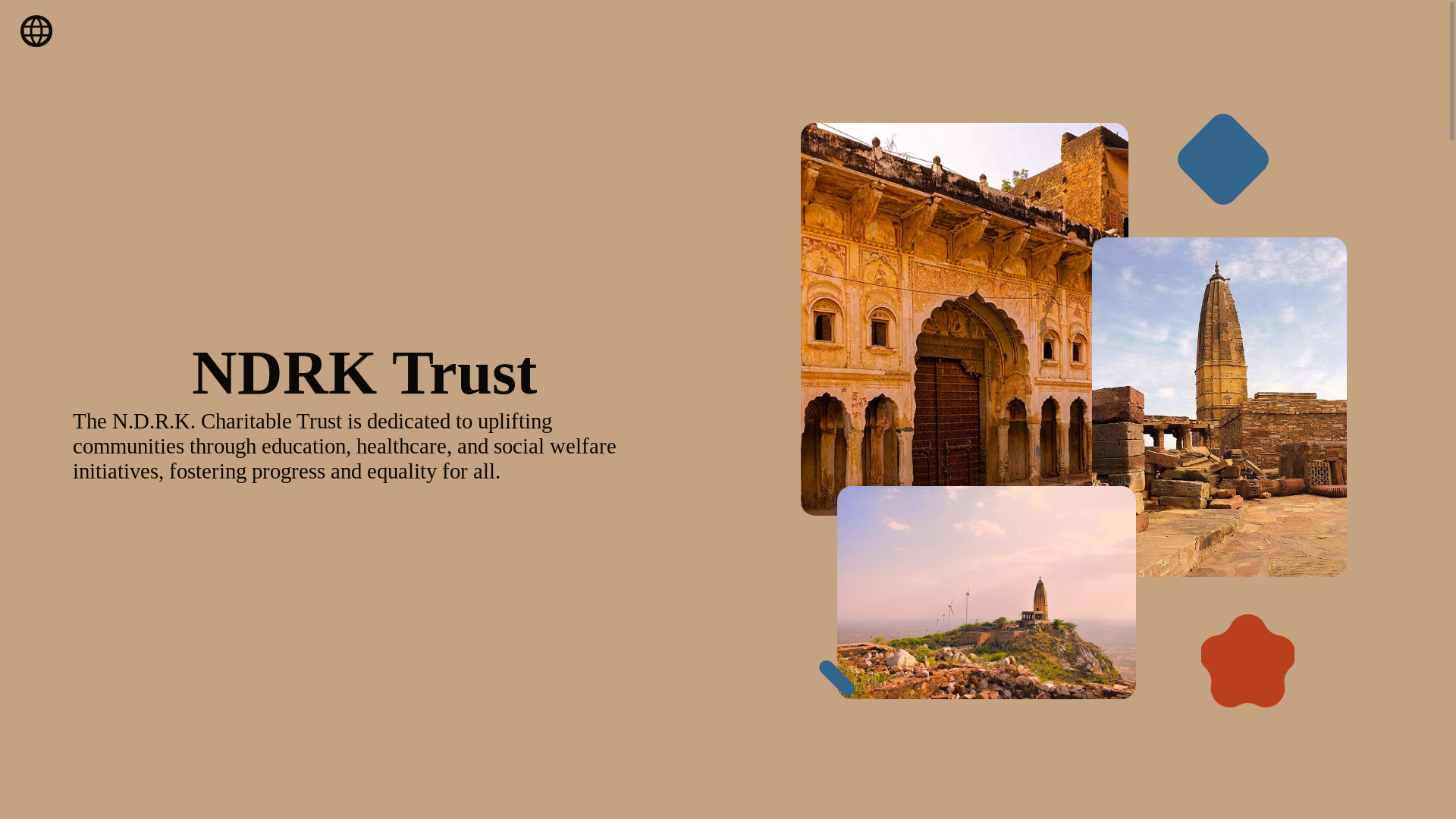 website screenshot of https://ndrk-trust.org/