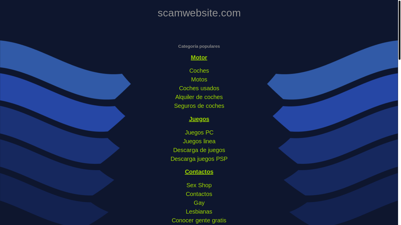 website screenshot of https://scamwebsite.com/