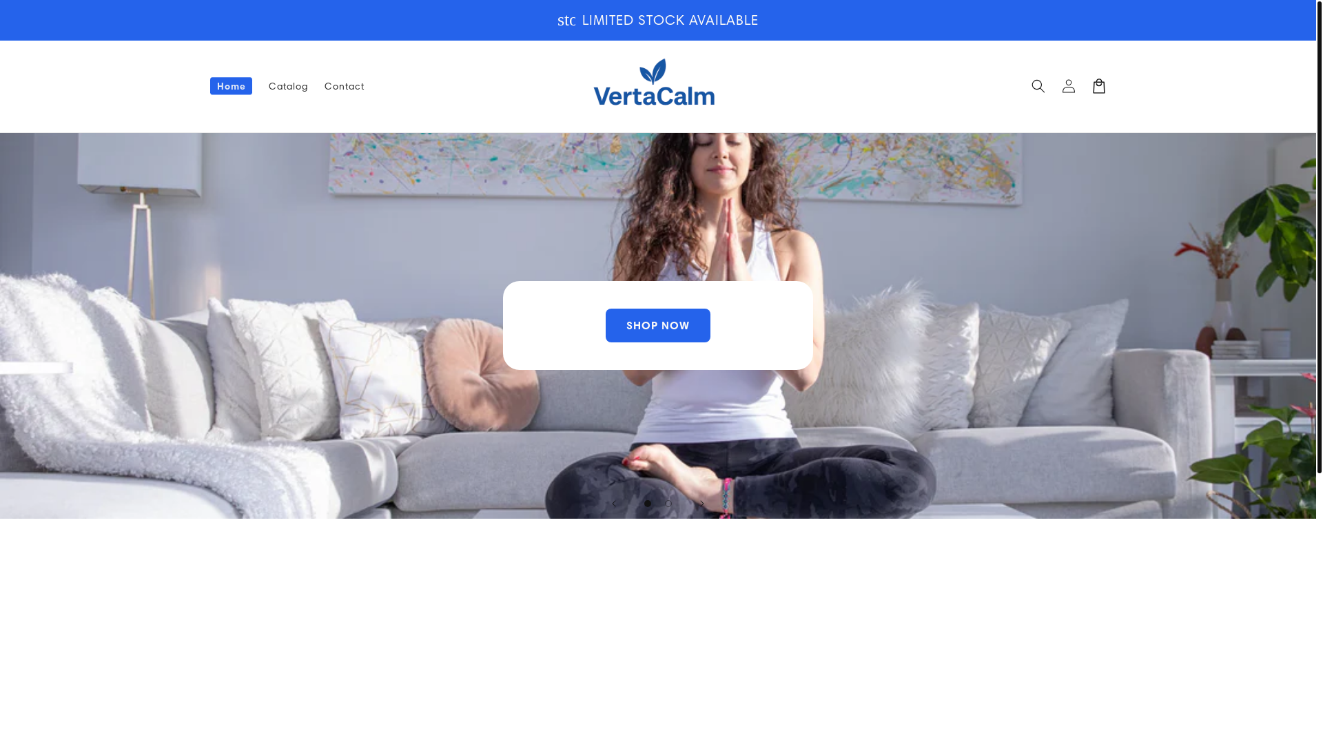 website screenshot of https://vertacalm.store/