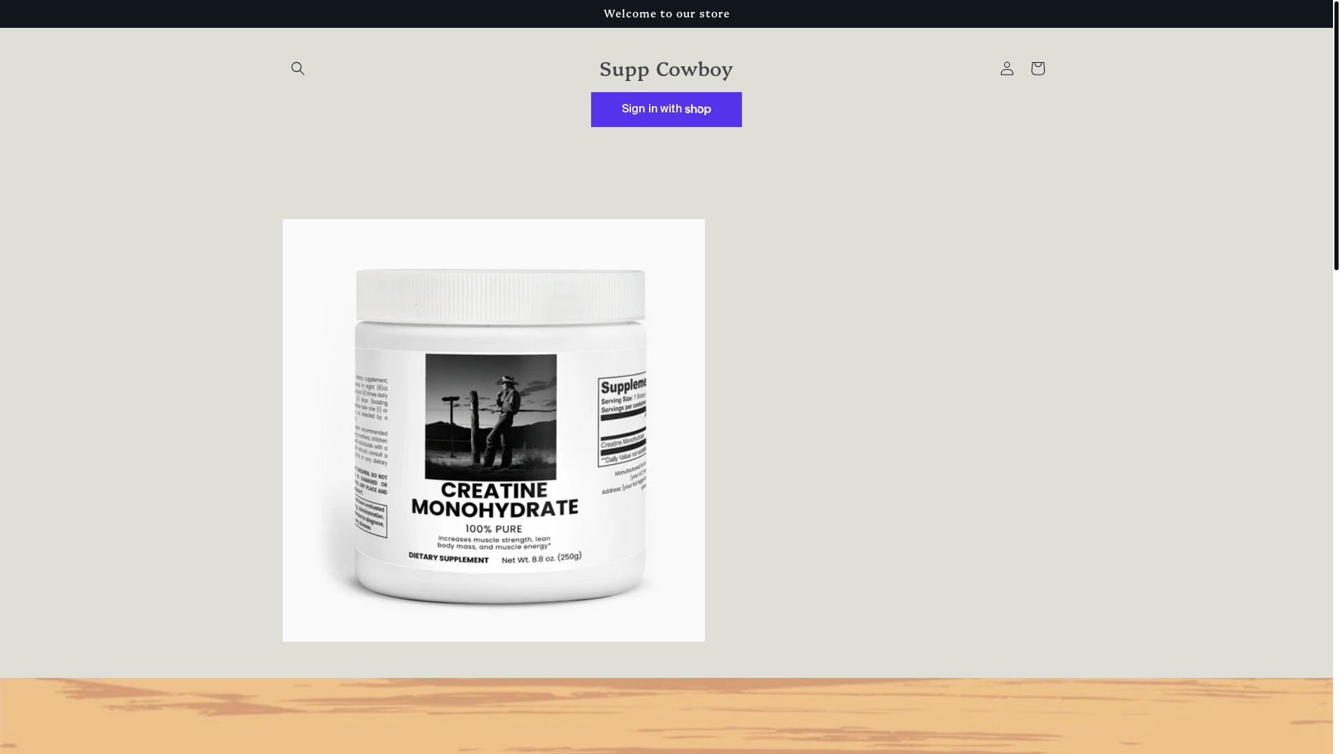 website screenshot of https://suppcowboy.com/