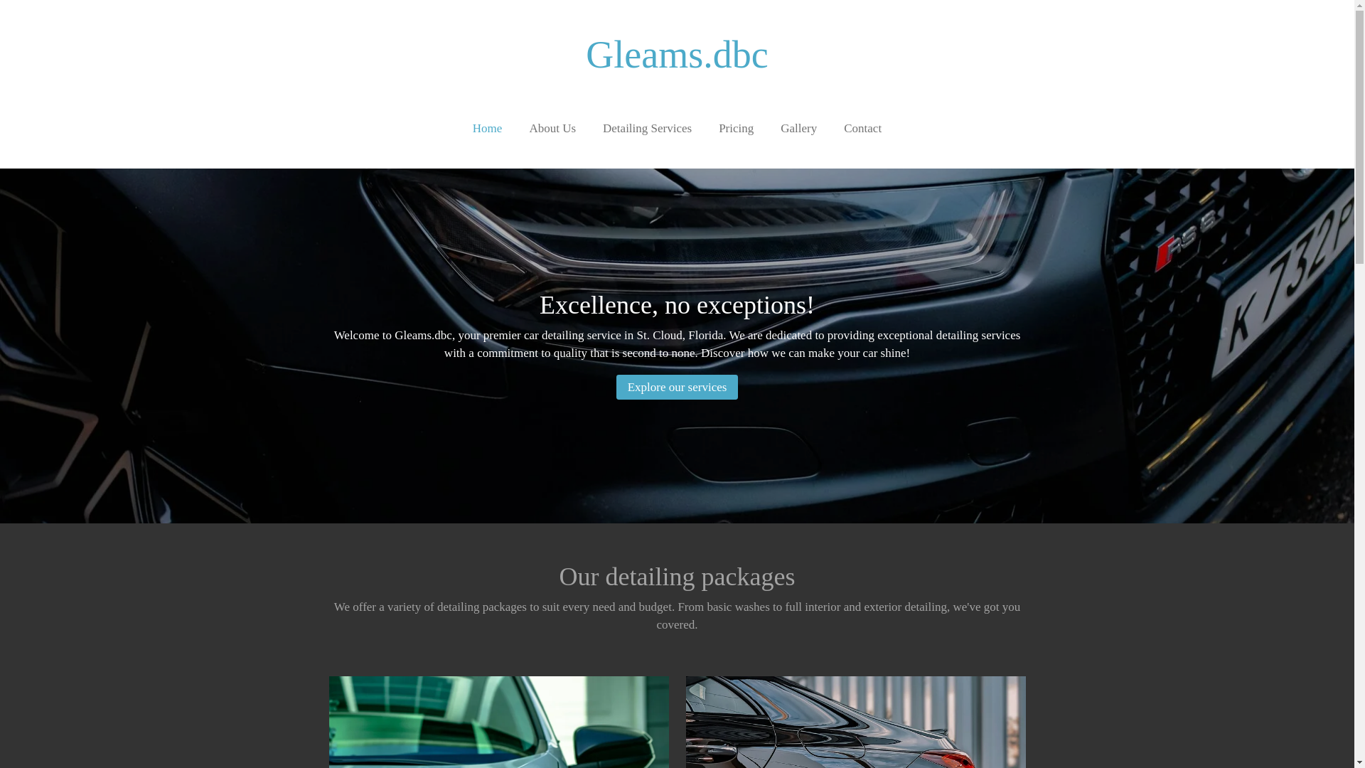 website screenshot of https://gleamsdbc.com/