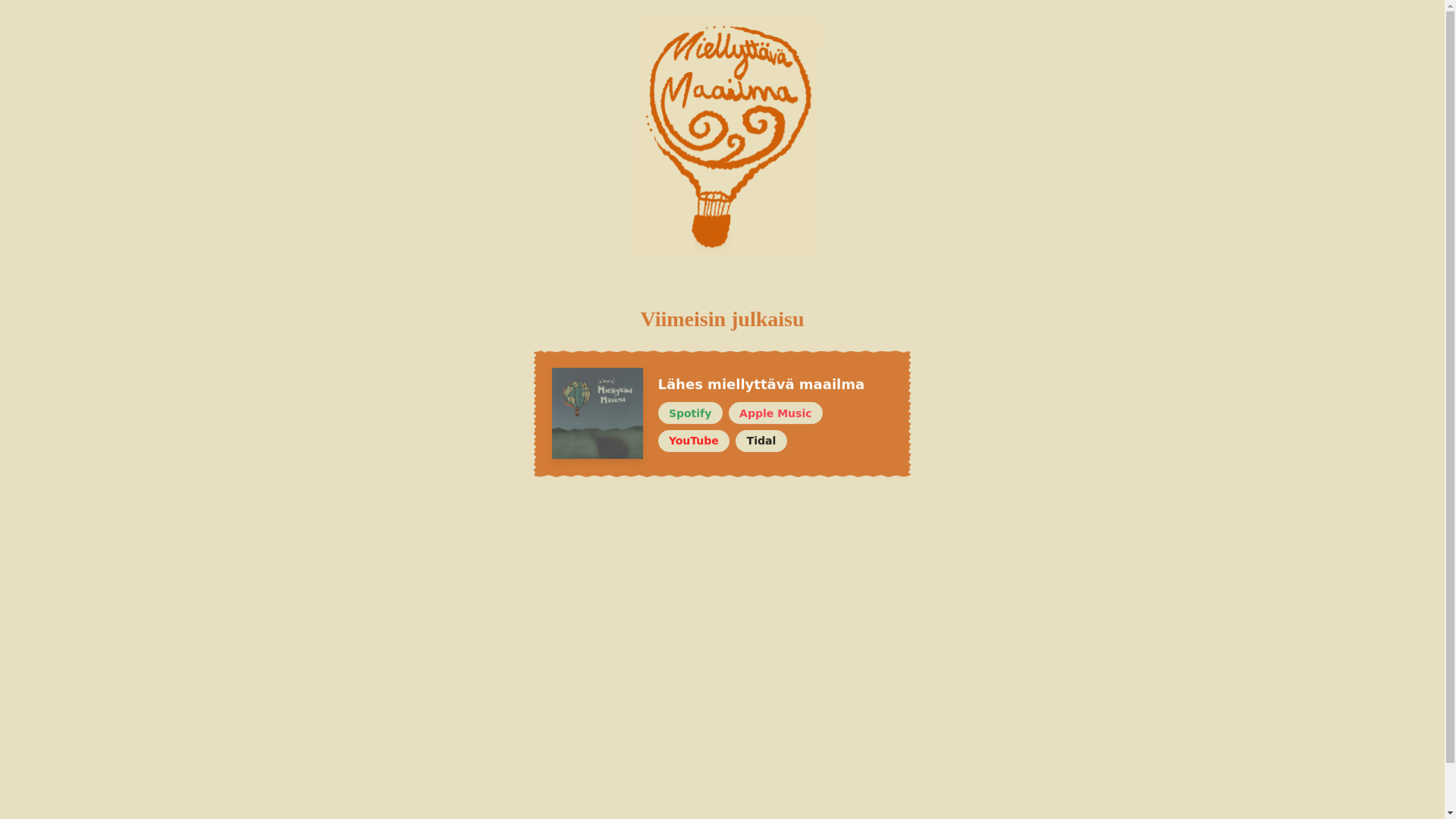 website screenshot of https://miellyttava-maailma.pages.dev/