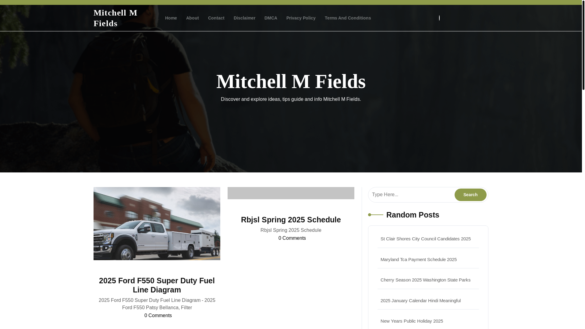 website screenshot of https://mitchellmfieldsr.pages.dev/