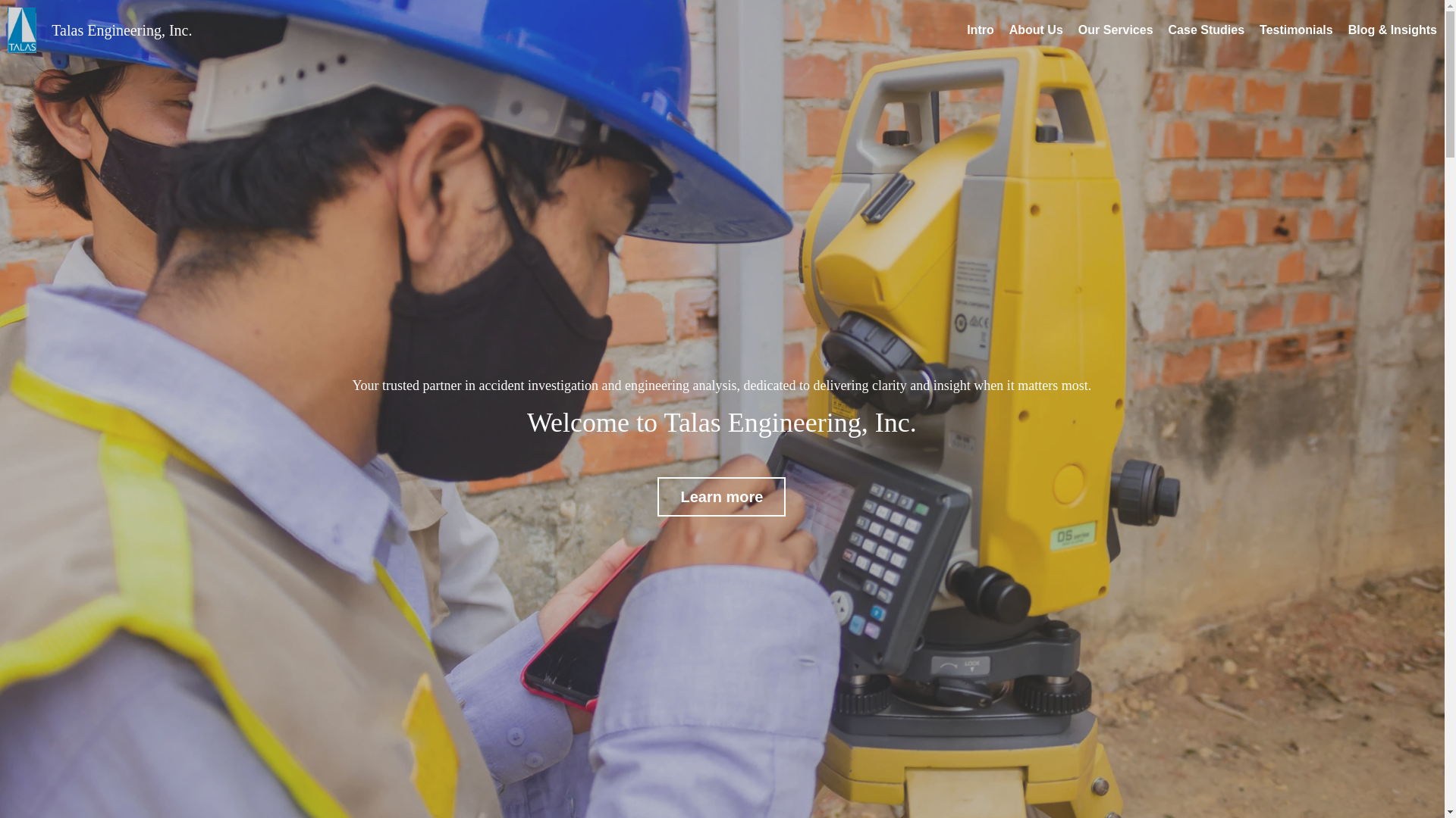 website screenshot of https://talasinc.shop/