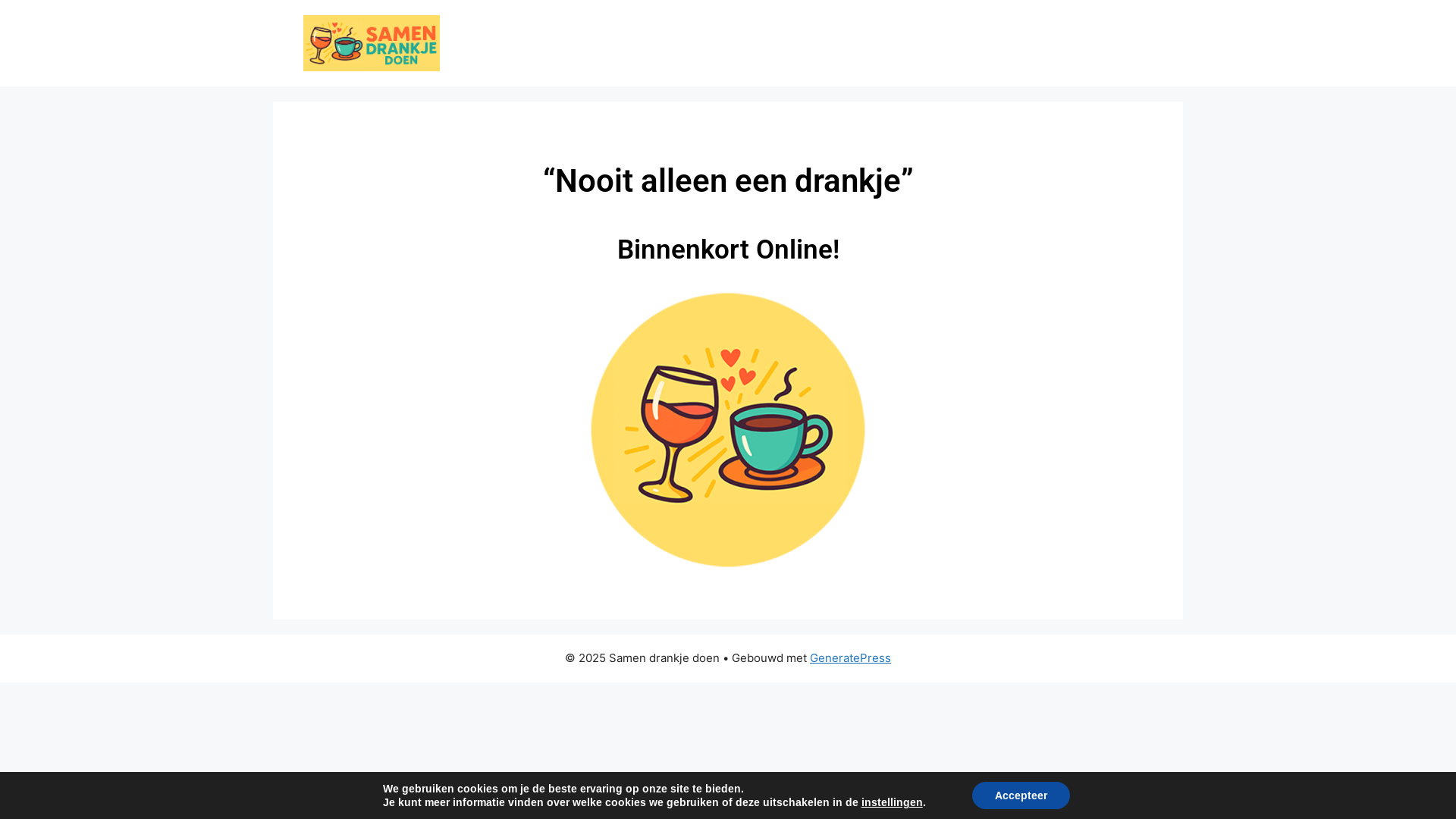 website screenshot of https://samendrankjedoen.nl/