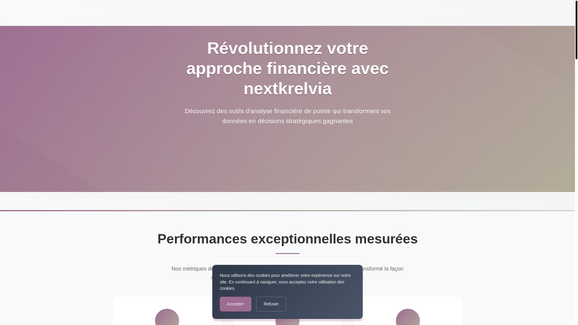 website screenshot of https://nextkrelvia.com/