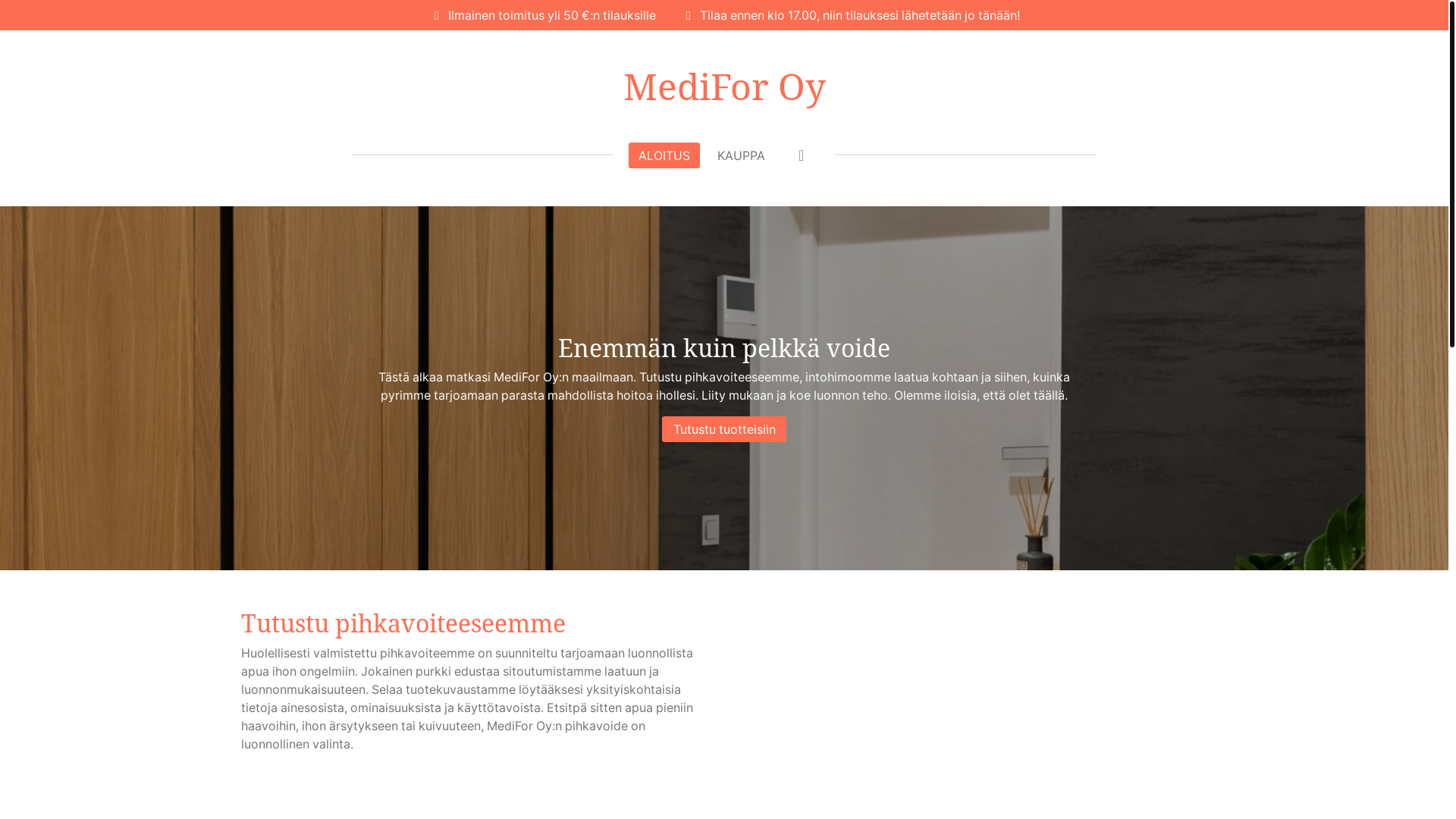 website screenshot of https://medifor.online/